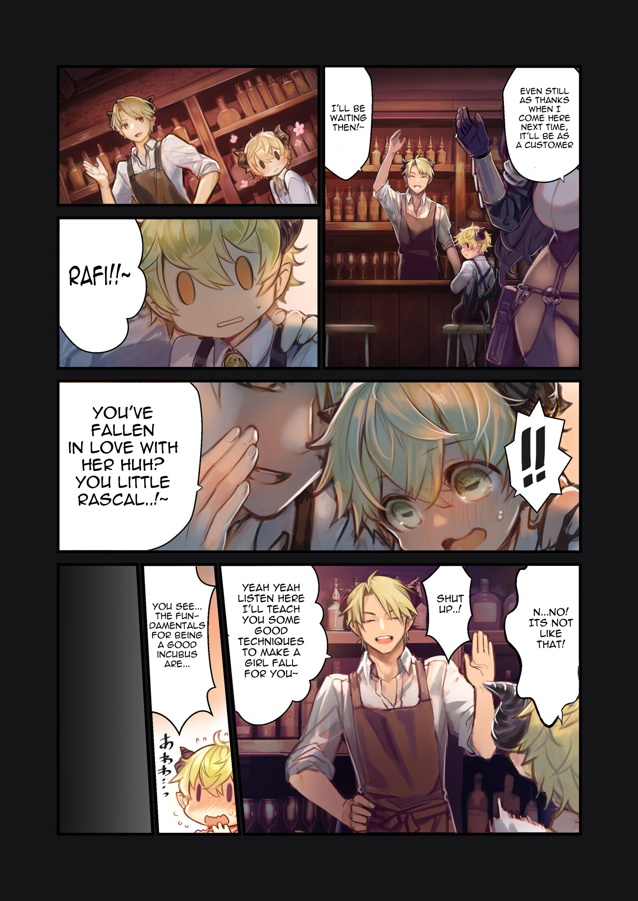 MILK -Shota Inma ga Onee-san-tachi ni Hasamareru Banashi- | MILK -A story About An Incubus Being Fondled By Two Onee-sans- page 9 full