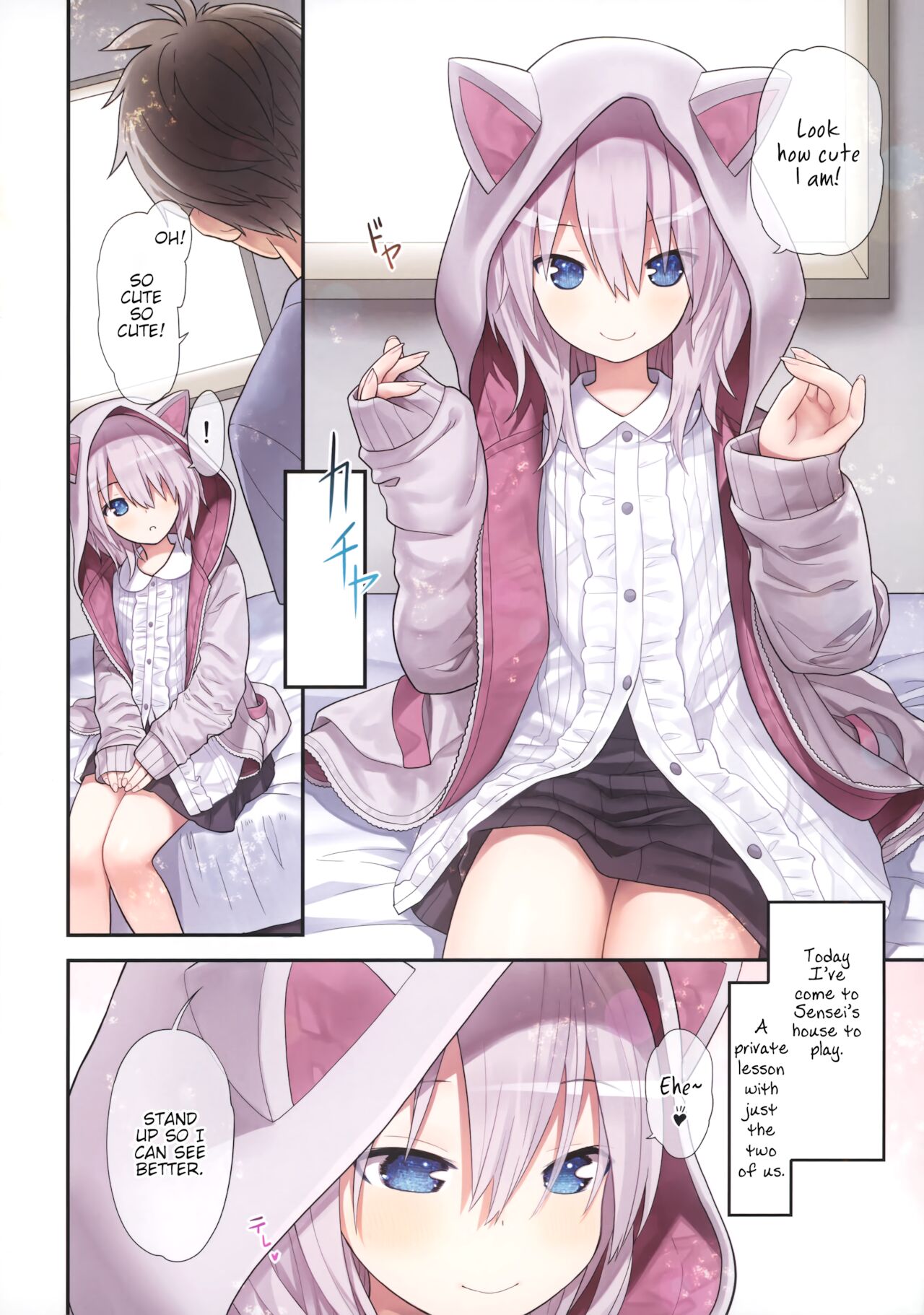 Sensei to Watashi to Nekomimi Parka | Sensei, Me, and a Cat Eared Hoodie page 5 full