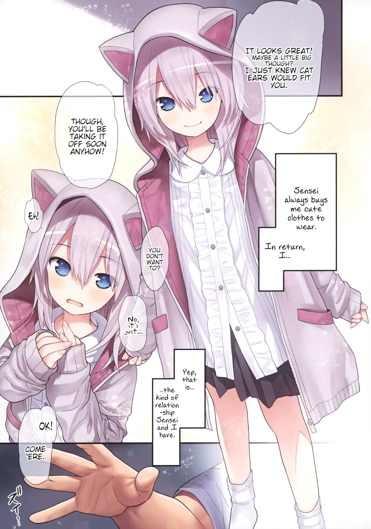Sensei to Watashi to Nekomimi Parka | Sensei, Me, and a Cat Eared Hoodie page 6 full