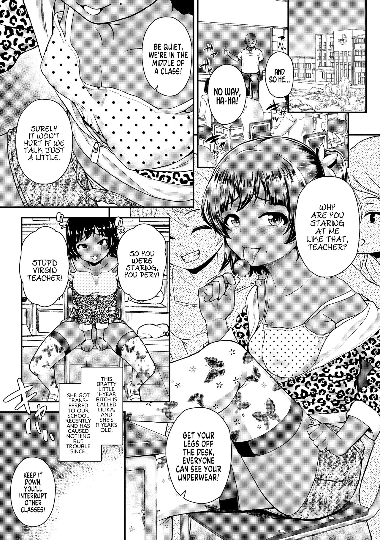 Bicchi na Mesugaki Tenkousei | Our New Transfer Student is a Bratty Little Bitch page 1 full