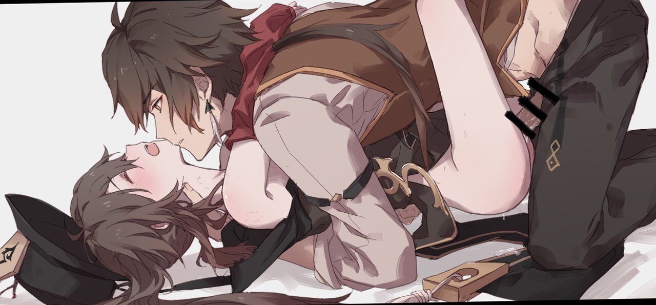 Zhongli x Hu Tao love story hentai doujinshi Ch. 7-8 page 1 full