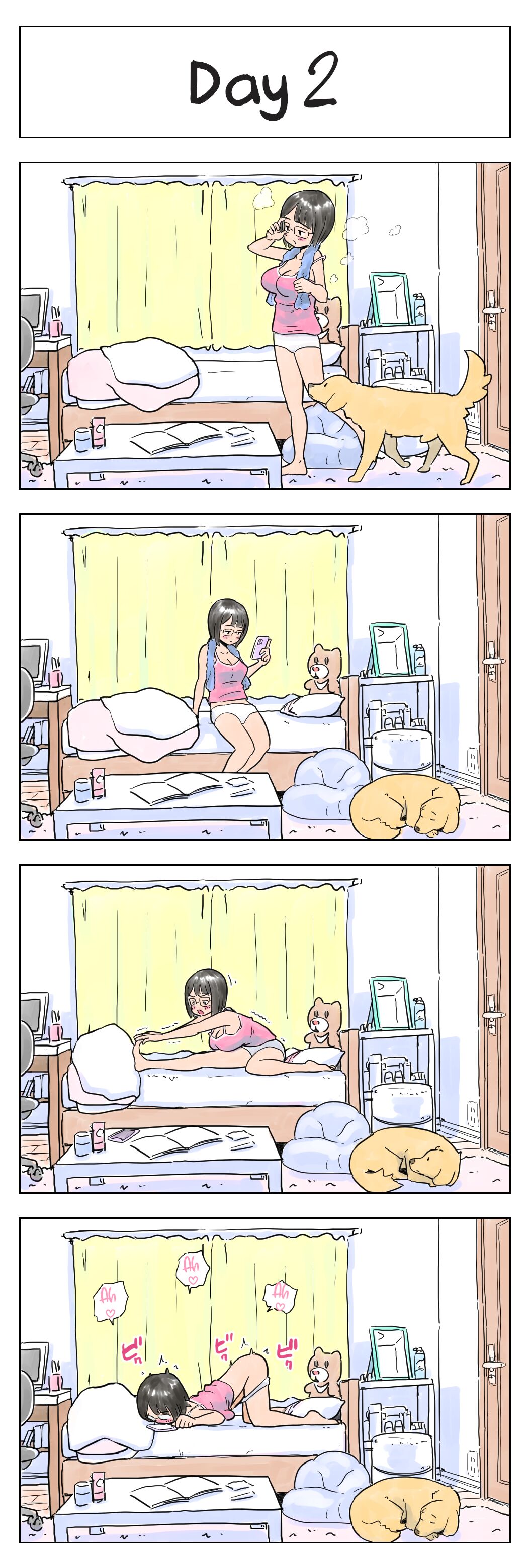 100-nichigo ni Aiken to Sex suru Jimi Kyonyuu Megane-chan page 3 full