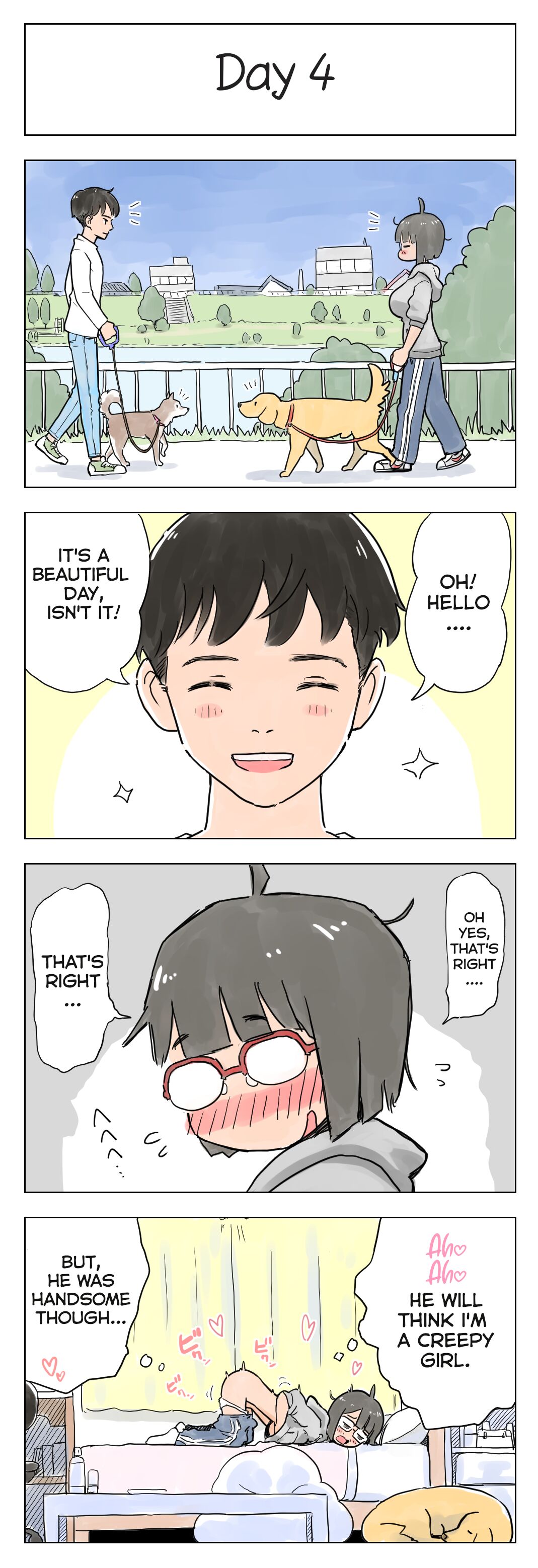 100-nichigo ni Aiken to Sex suru Jimi Kyonyuu Megane-chan page 5 full