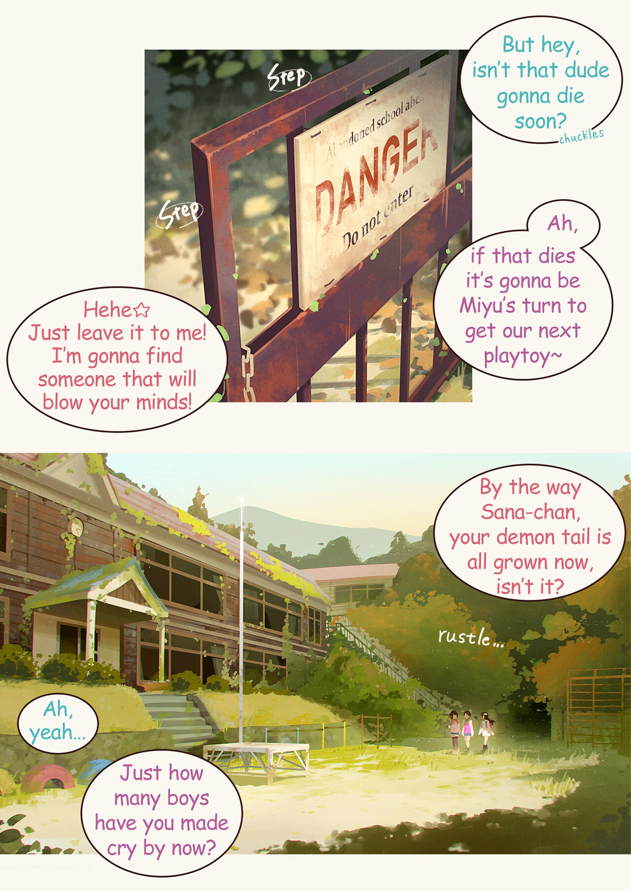 Inma Shoujo Sannin ni Ochichin Asobareru Hon page 4 full