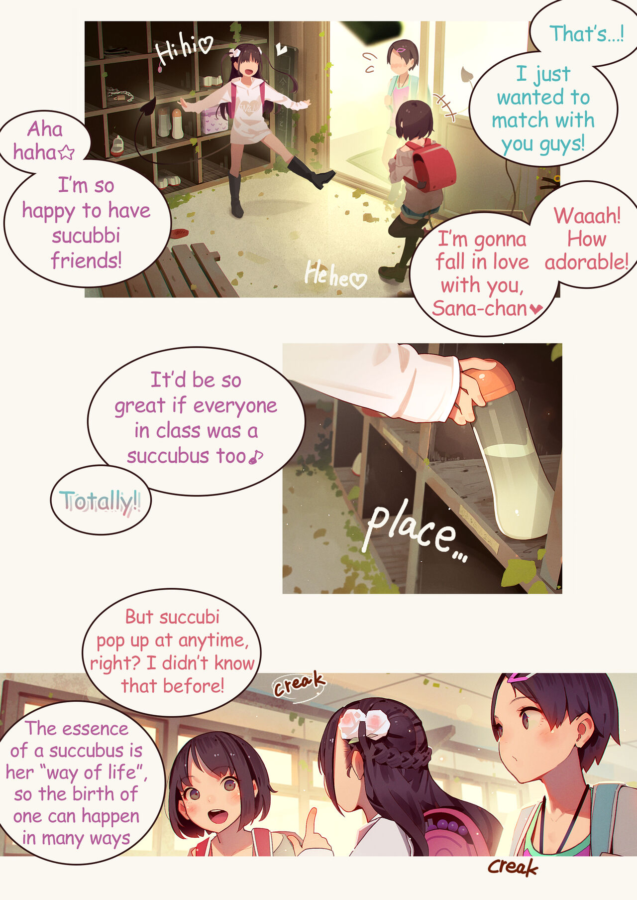 Inma Shoujo Sannin ni Ochichin Asobareru Hon page 5 full