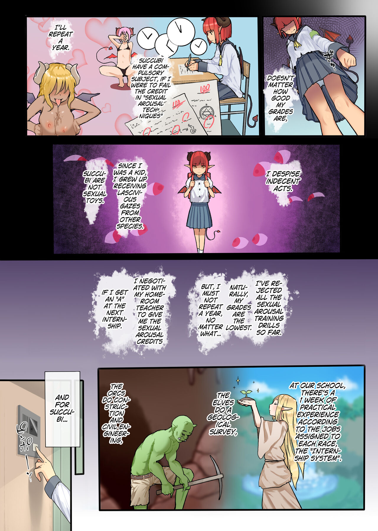 Keppeki Fuukiiin Succubus no Internship ～1 Shuukan Micchiri ♥ Kyousei Houshi Katsudou ~ page 7 full