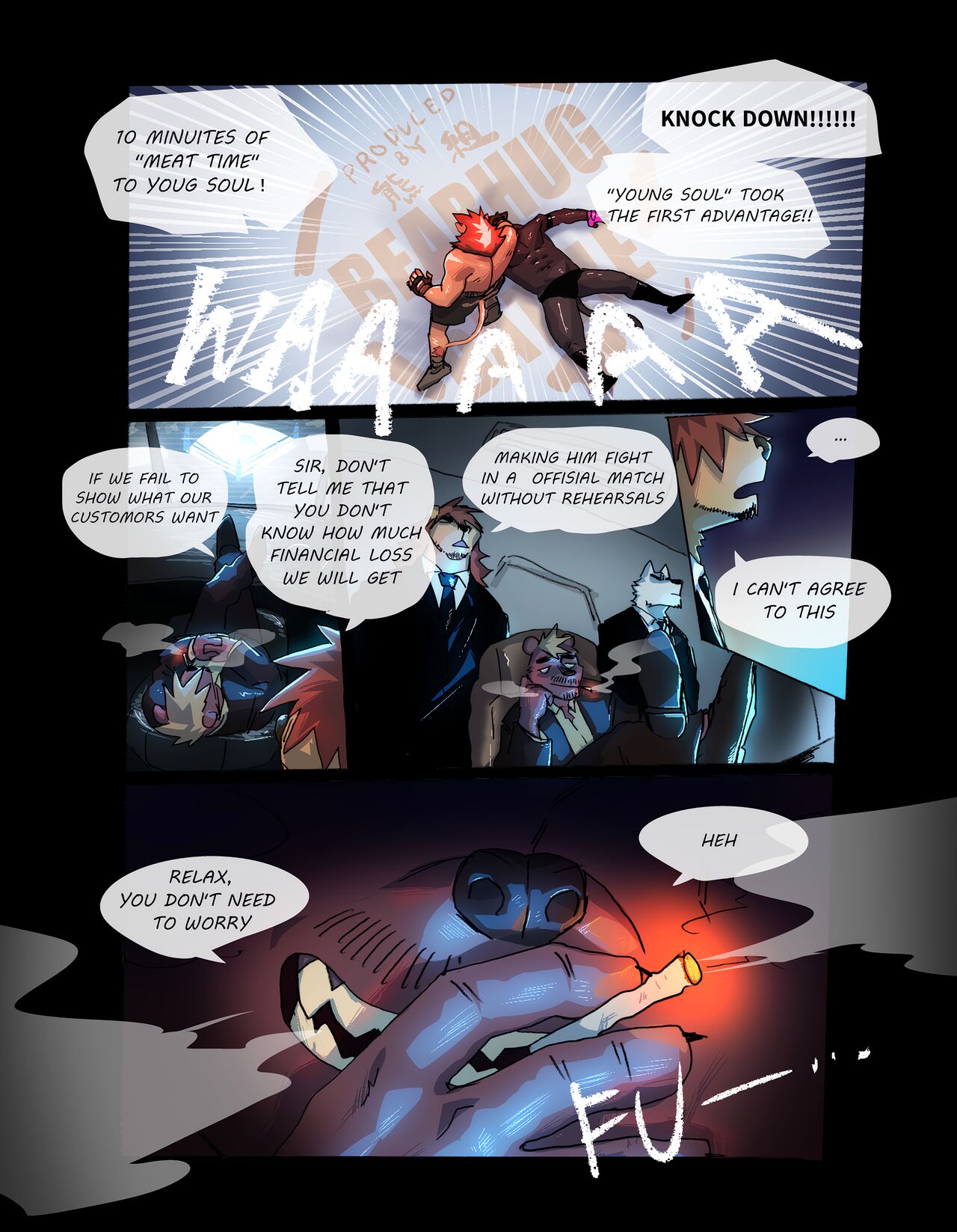 Bear Hug Battle  - YoungSoul's Story page 8 full