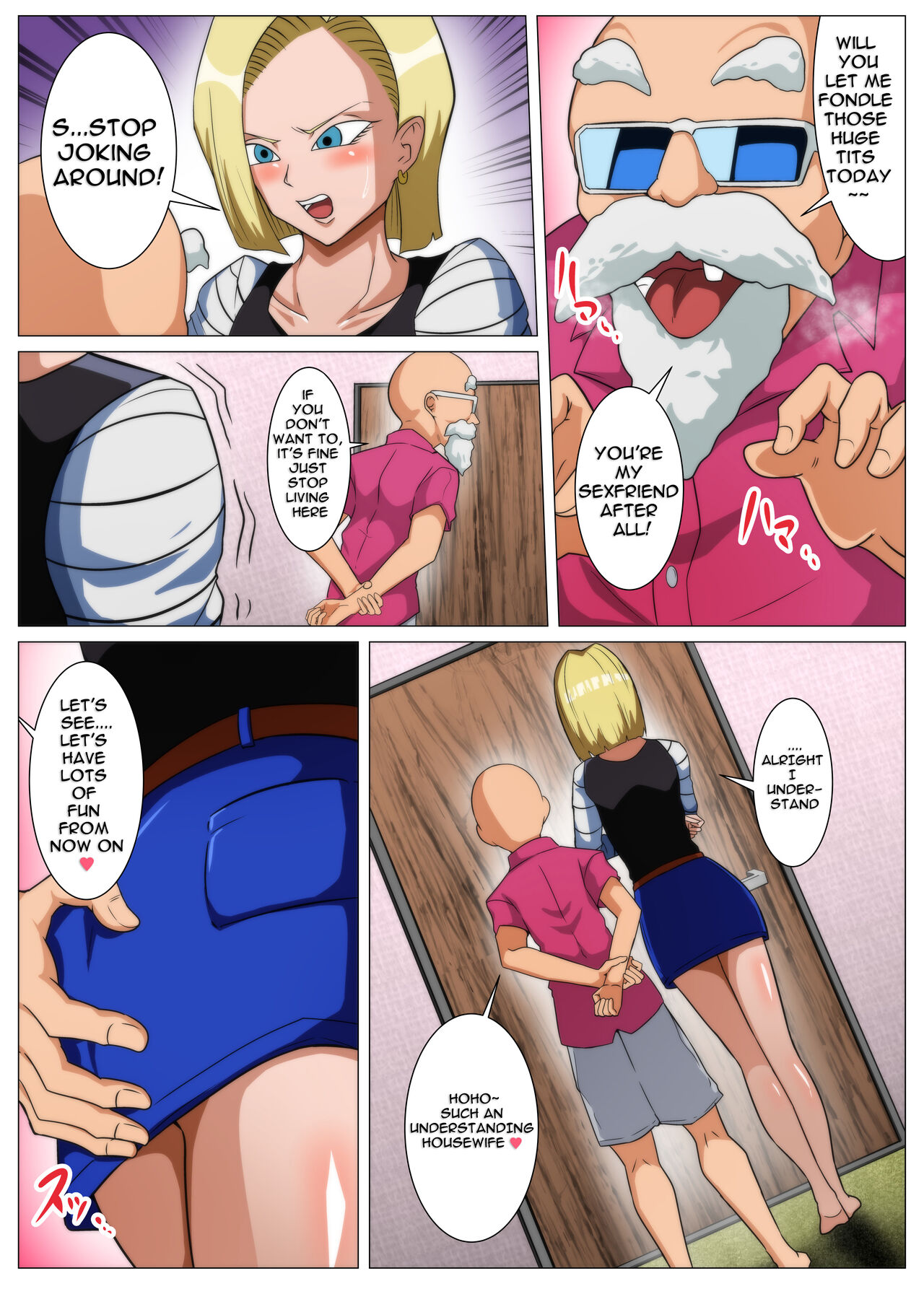 Ero Jii-san to Ecchi na Keiyaku o Shita Bakunyuu Hitozuma page 4 full