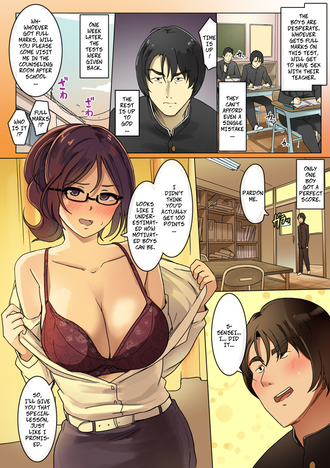 Female Teacher at an All Boys School page 4 full
