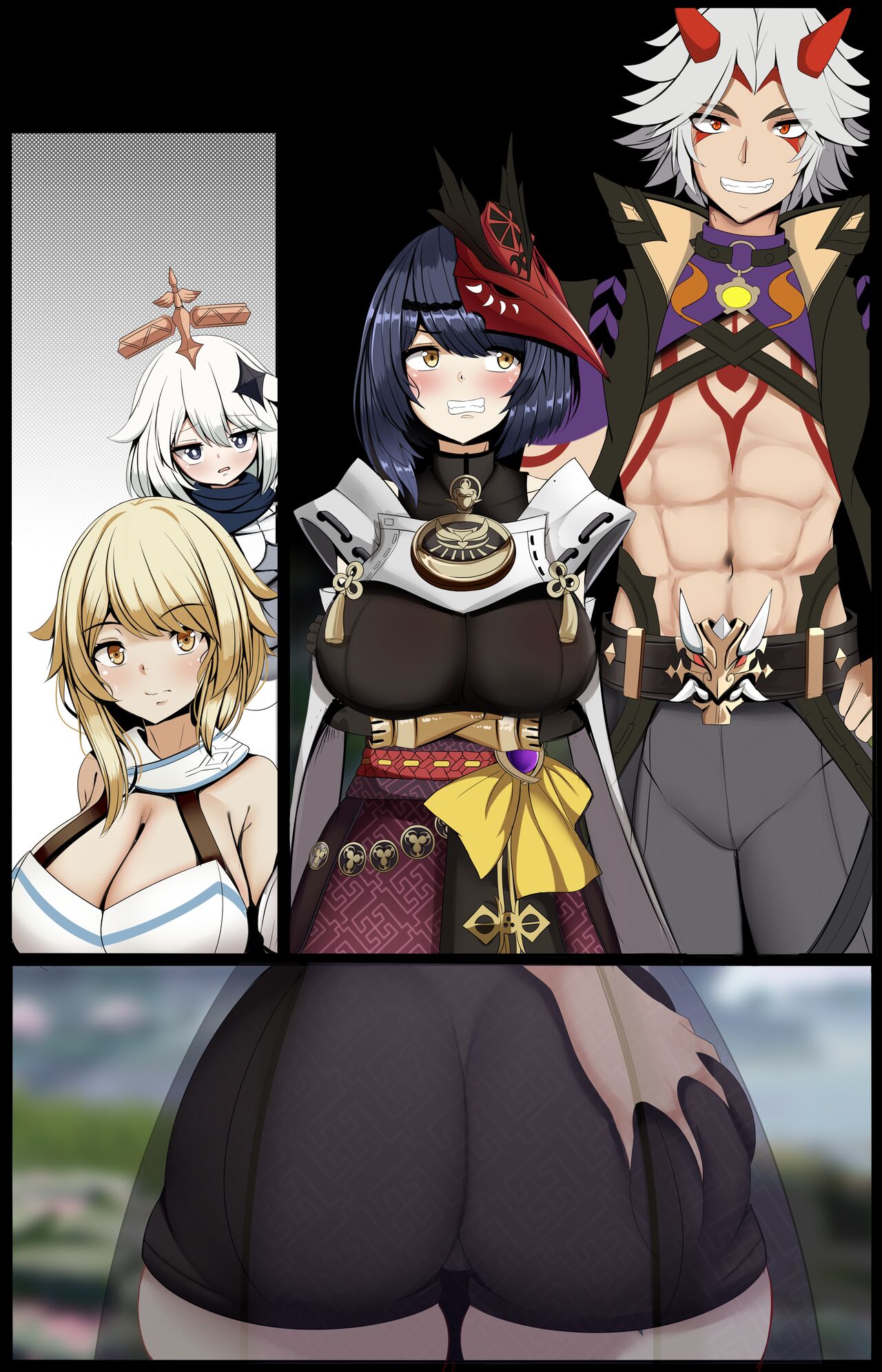 Kujou Sara x Arataki Itto page 6 full