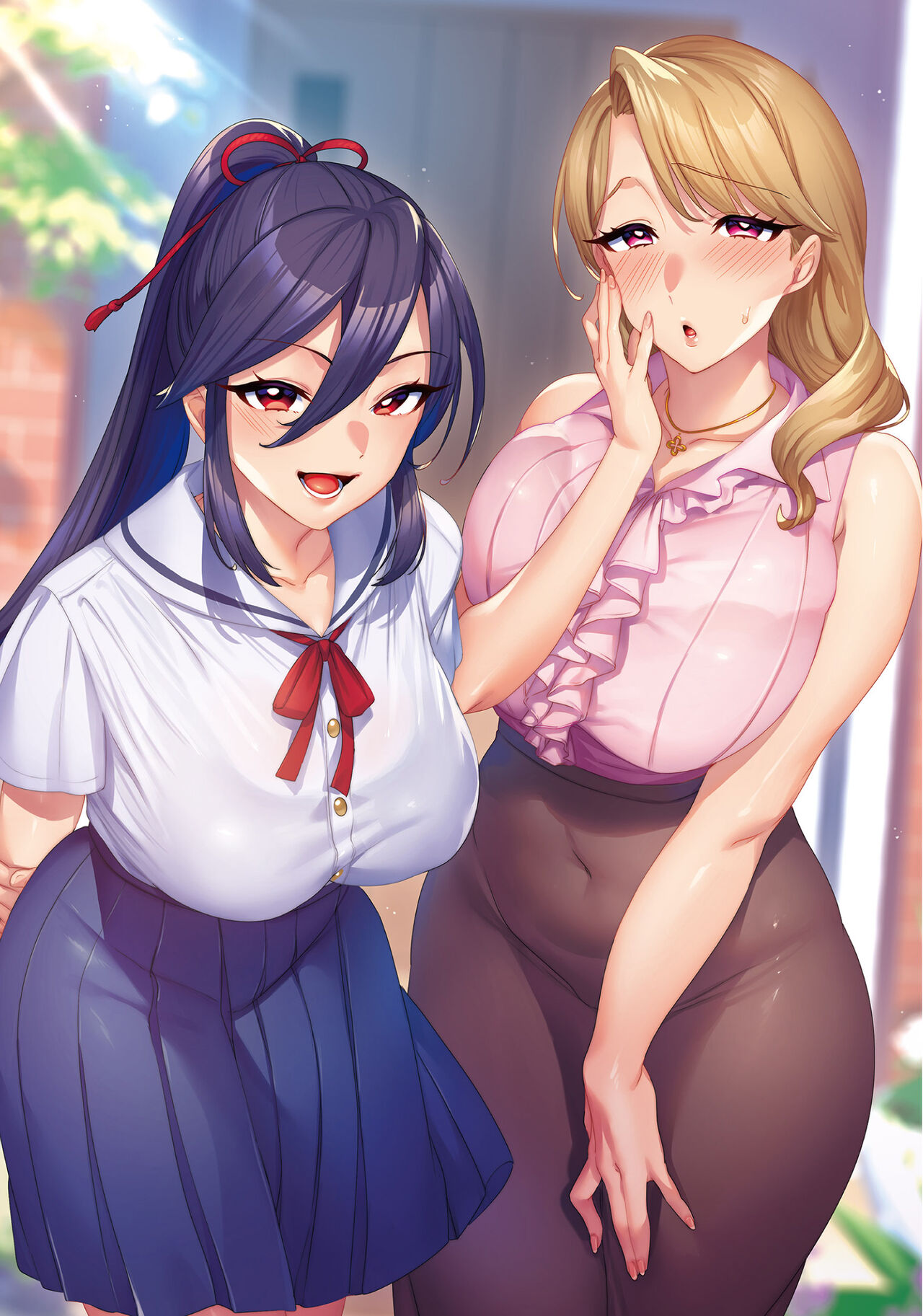 Novel illustrations  みな本  カノママは初恋のひと。 母と娘のトリプルプレイ page 2 full