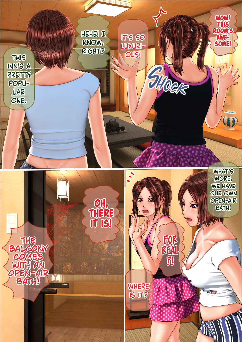 Gal na Imouto to Onsen Ryokan ni Tomattara Shojo Soushitsu Saseru Koto ni Natta Hanashi page 4 full