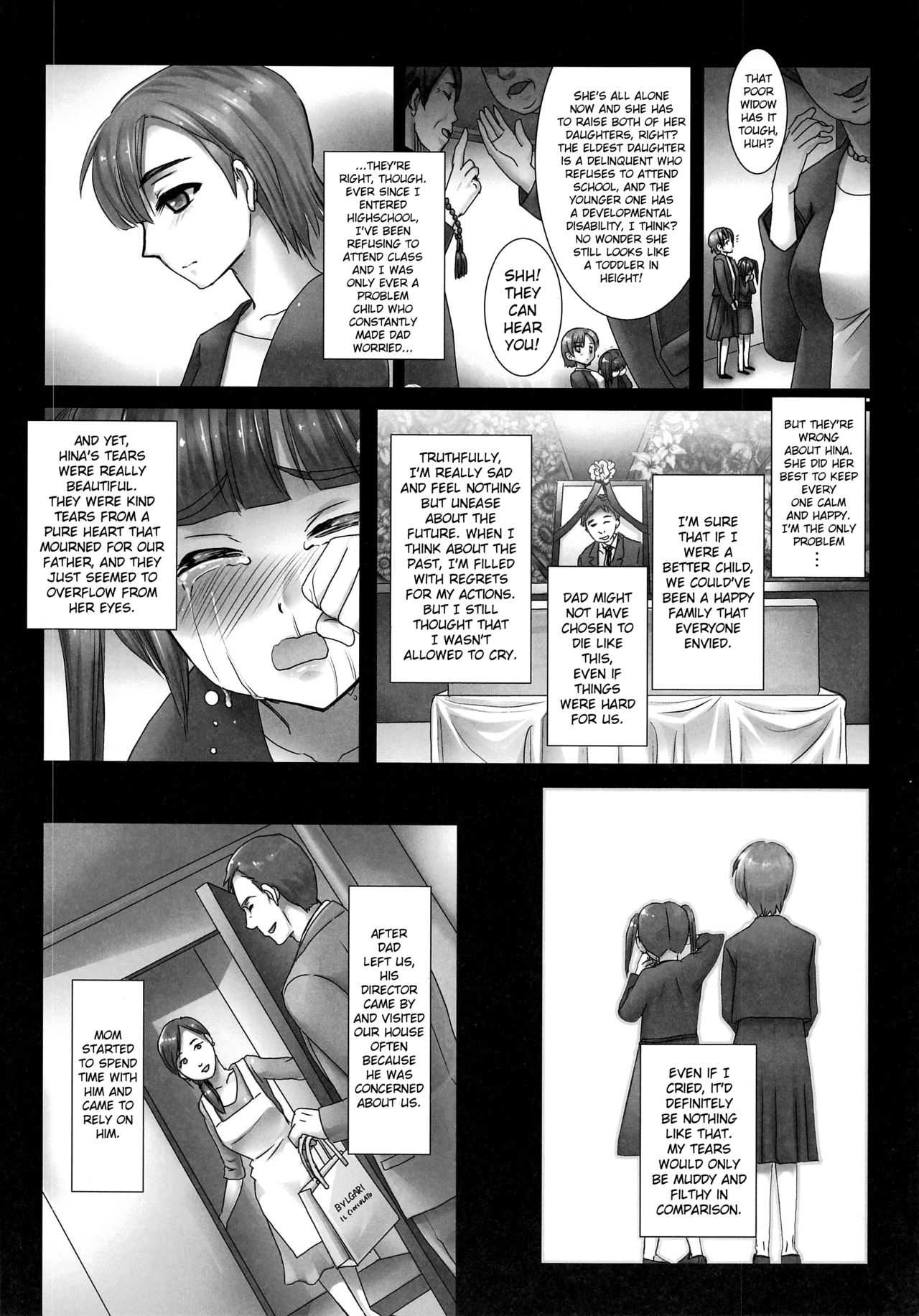 Yoru wa Kirai. Mama no Danna ga Futon no Naka ni Haittekuru kara | I Hate Night. Because Mom's Husband Gets Into My Bed. page 8 full