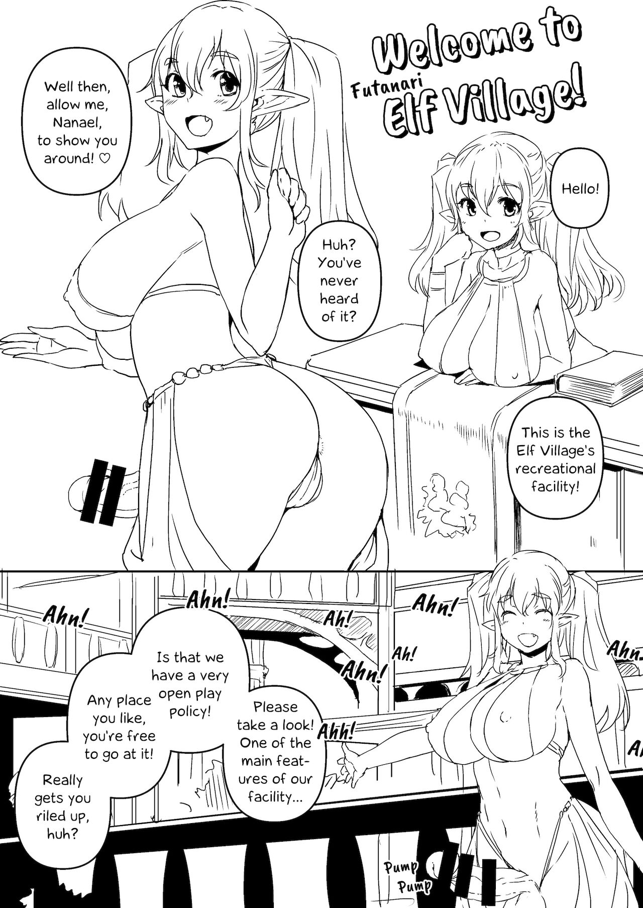 Futanari Elf Village page 1 full