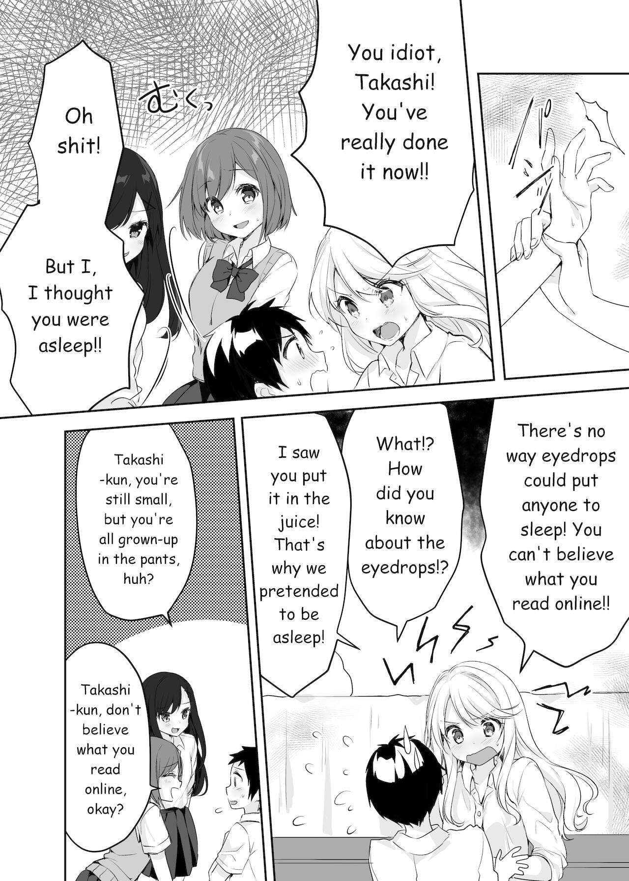 Boku no Onee-chan to Tomodachi wo Nemurasete Osottemitara Kaeriuchi ni Atta | The Tables were Turned when I tried to Rape my Sister and her Friends while they were Asleep page 10 full