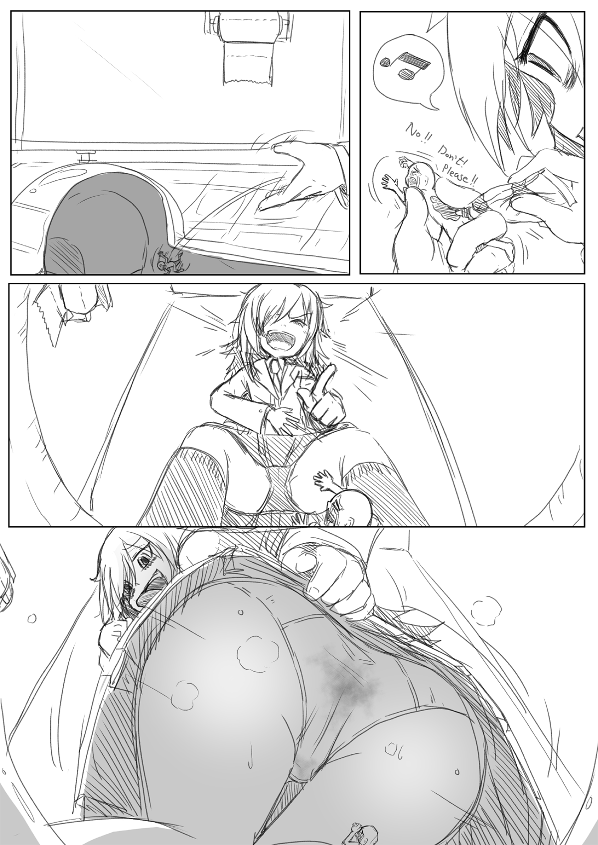 Tomoko Toilet Prank page 1 full