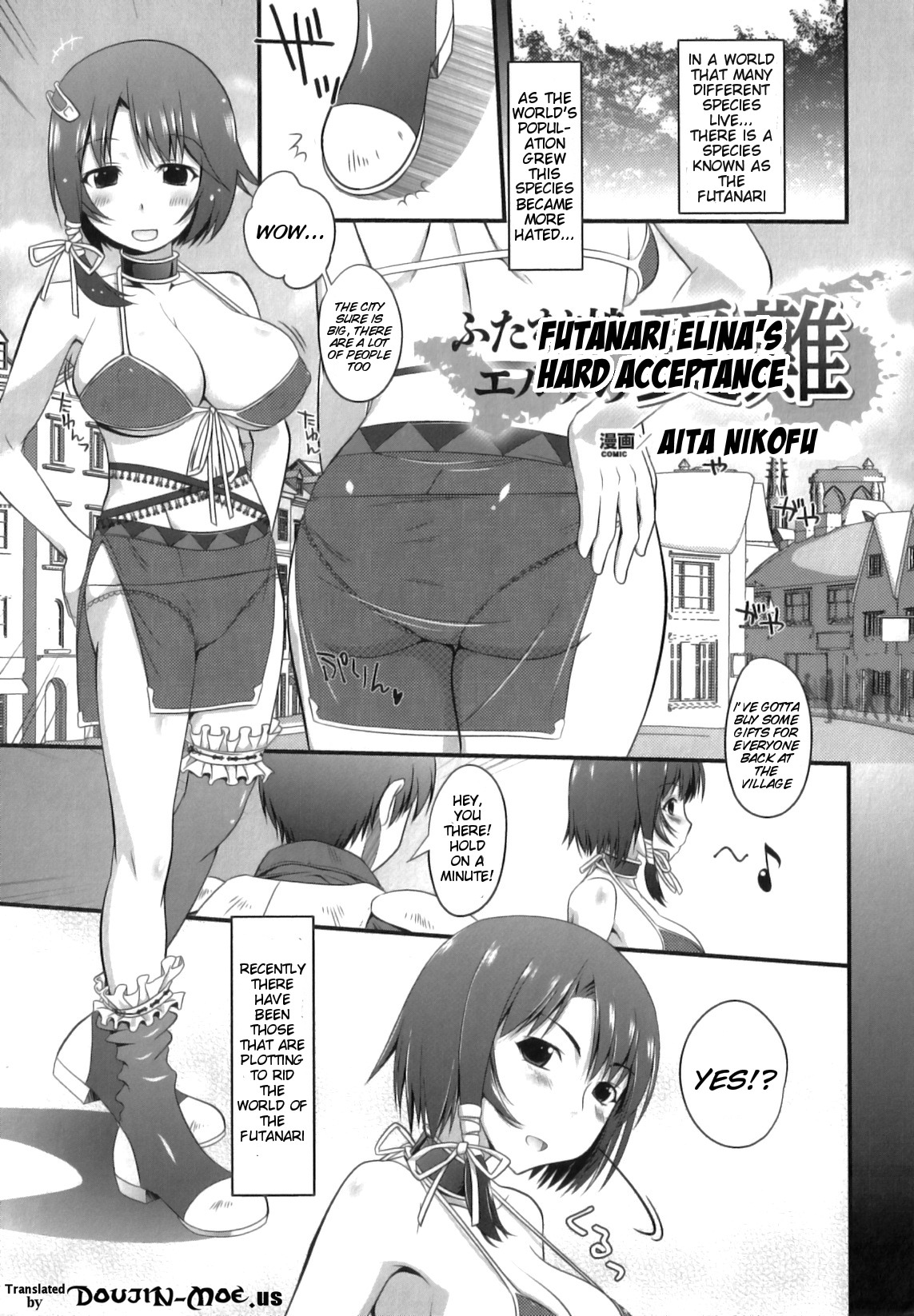 Futanari Musume Eruna no Junan | Futanari Elna's Hard Acceptance page 1 full