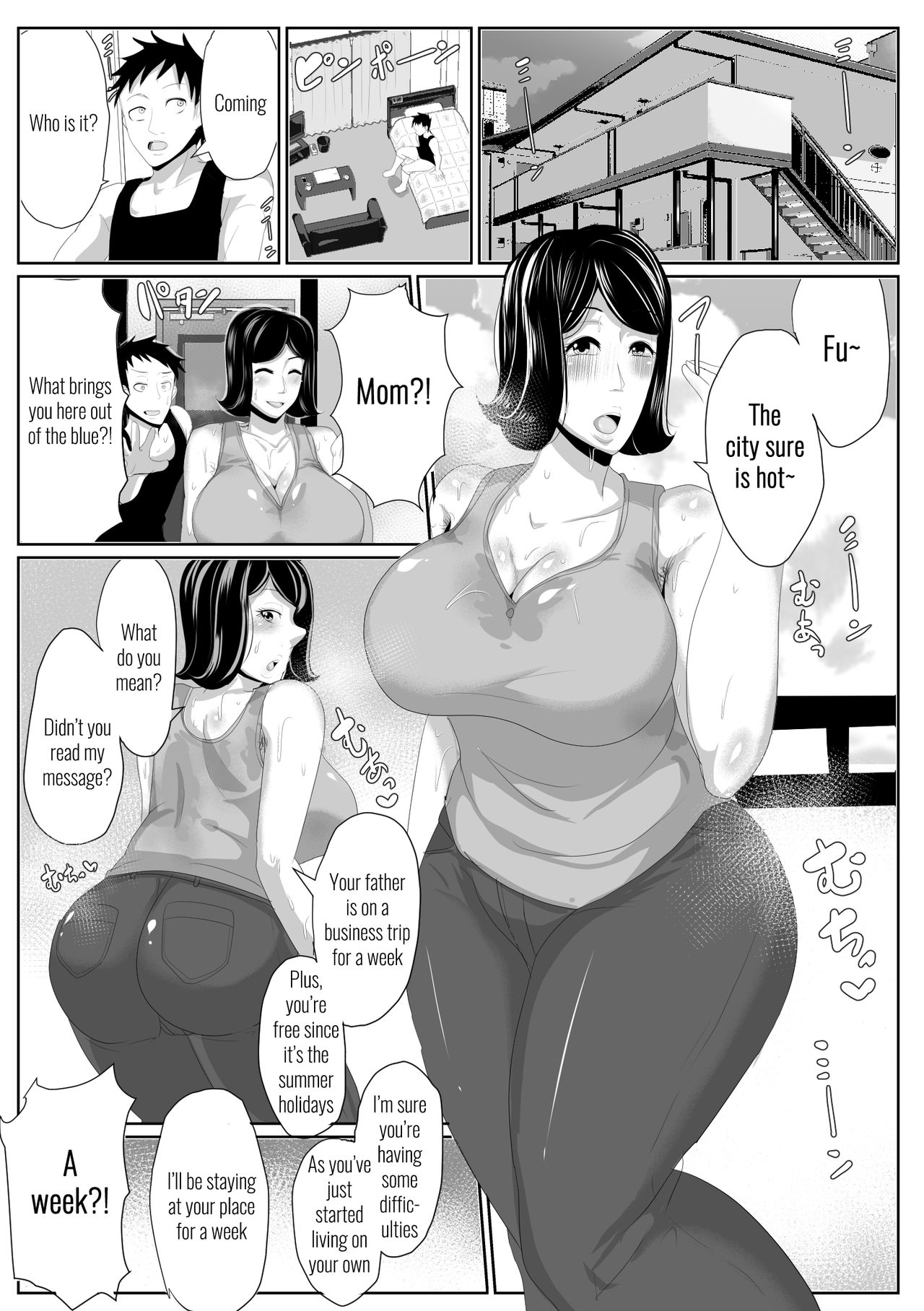 Kaa-san to Atsui Isshuukan page 3 full