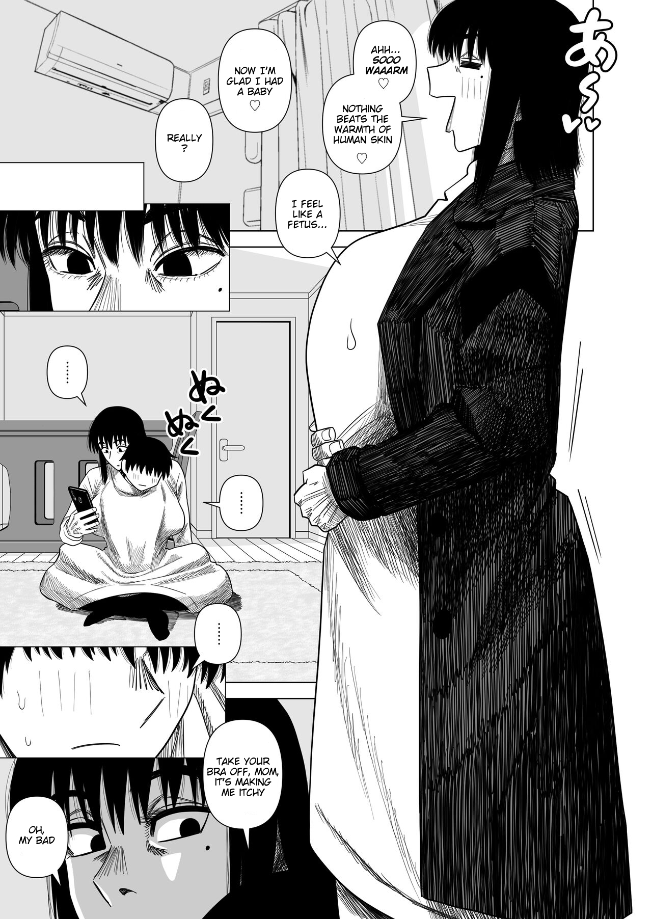 Kaa-chan to Attamaru. | Warming up with Mom page 5 full