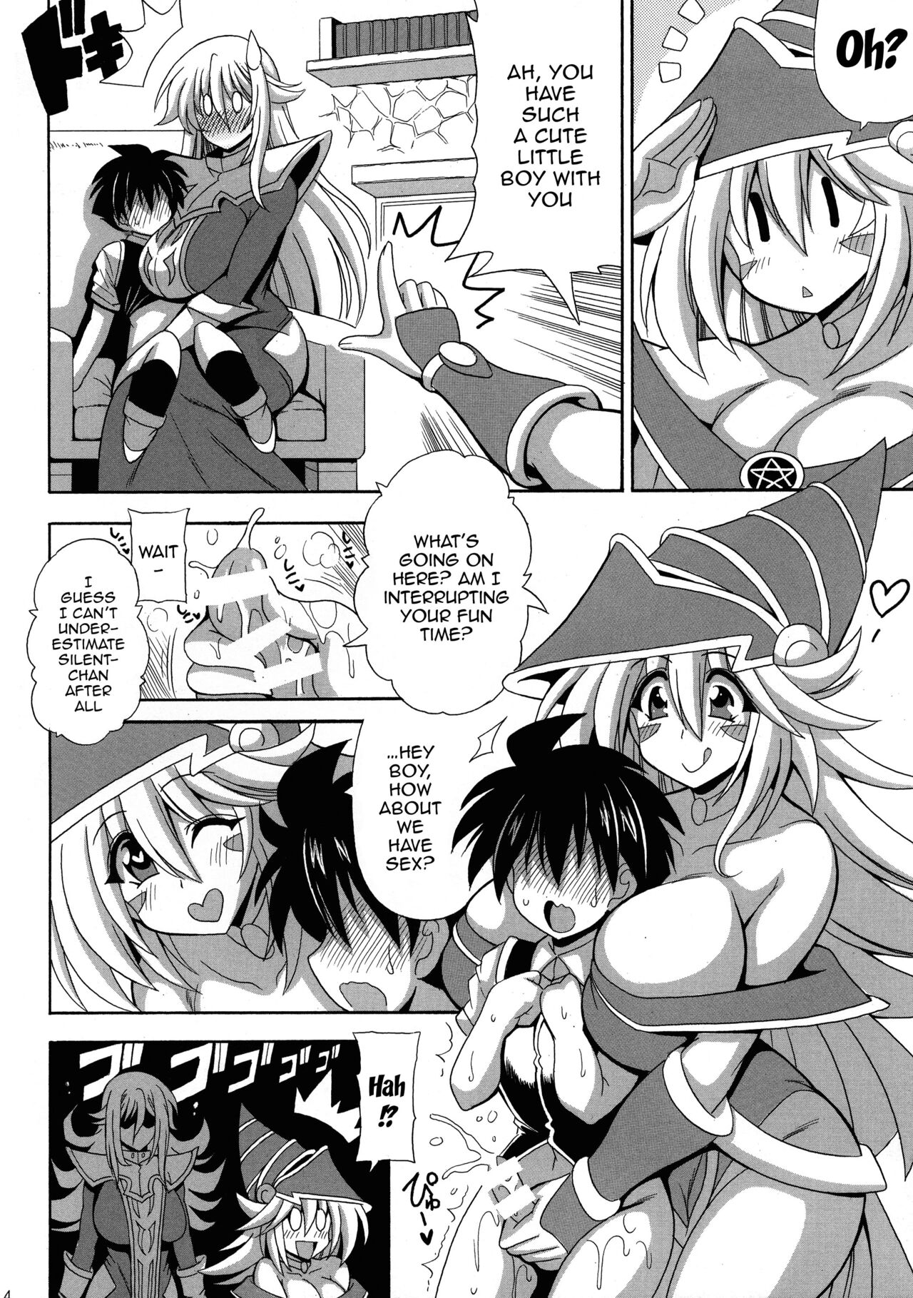 BMG to Chinmoku no Bonyuu Majutsu-shi | Dark Magician Girl And The Big Breasted Silent Magician page 6 full