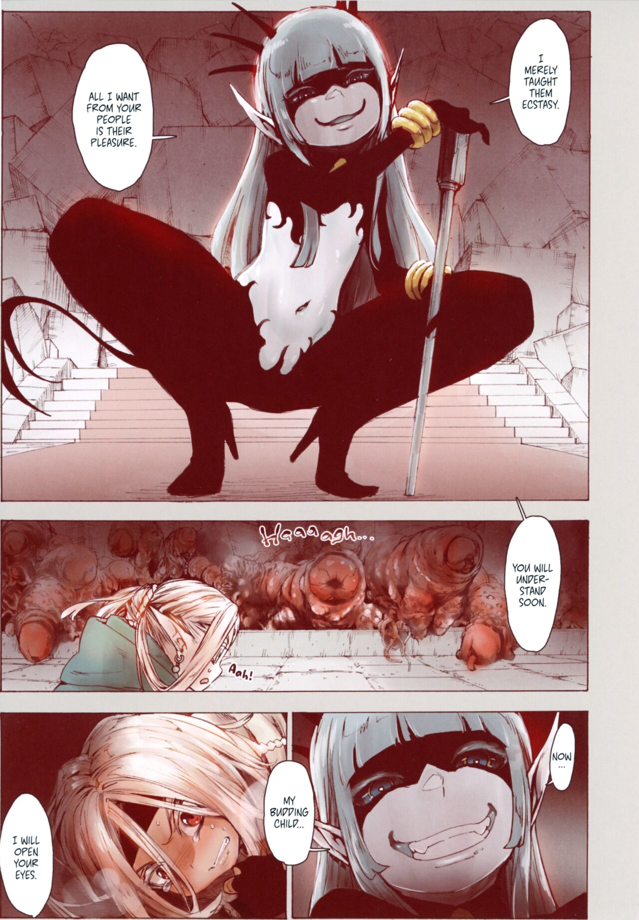 Daraku no Majo Shounen Yuusha to Tsurupeta Elf wa Ika ni Shite Majo ni Yabureta ka | Witch of Depravity: How the Young Hero and a Tiny Elf Fell Victim to a Sorceress page 10 full