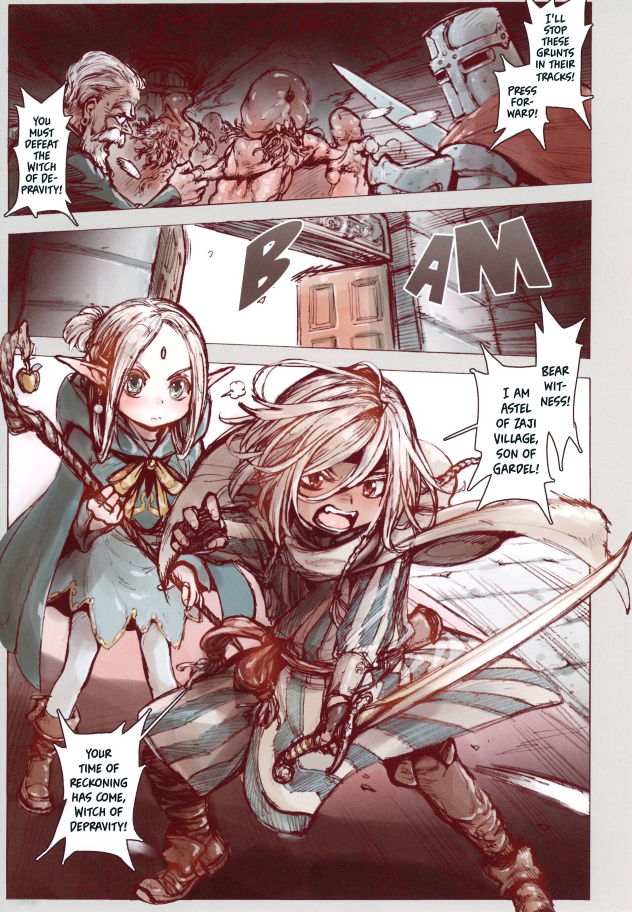 Daraku no Majo Shounen Yuusha to Tsurupeta Elf wa Ika ni Shite Majo ni Yabureta ka | Witch of Depravity: How the Young Hero and a Tiny Elf Fell Victim to a Sorceress page 4 full