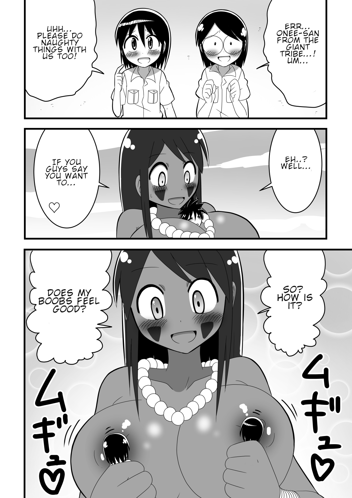 Shota Tankentai ga Hikyou de Kyojinzoku no Onee-san to Deatta Hanashi | Tale of the Shota Explorers and the Enormous Onee-san page 10 full