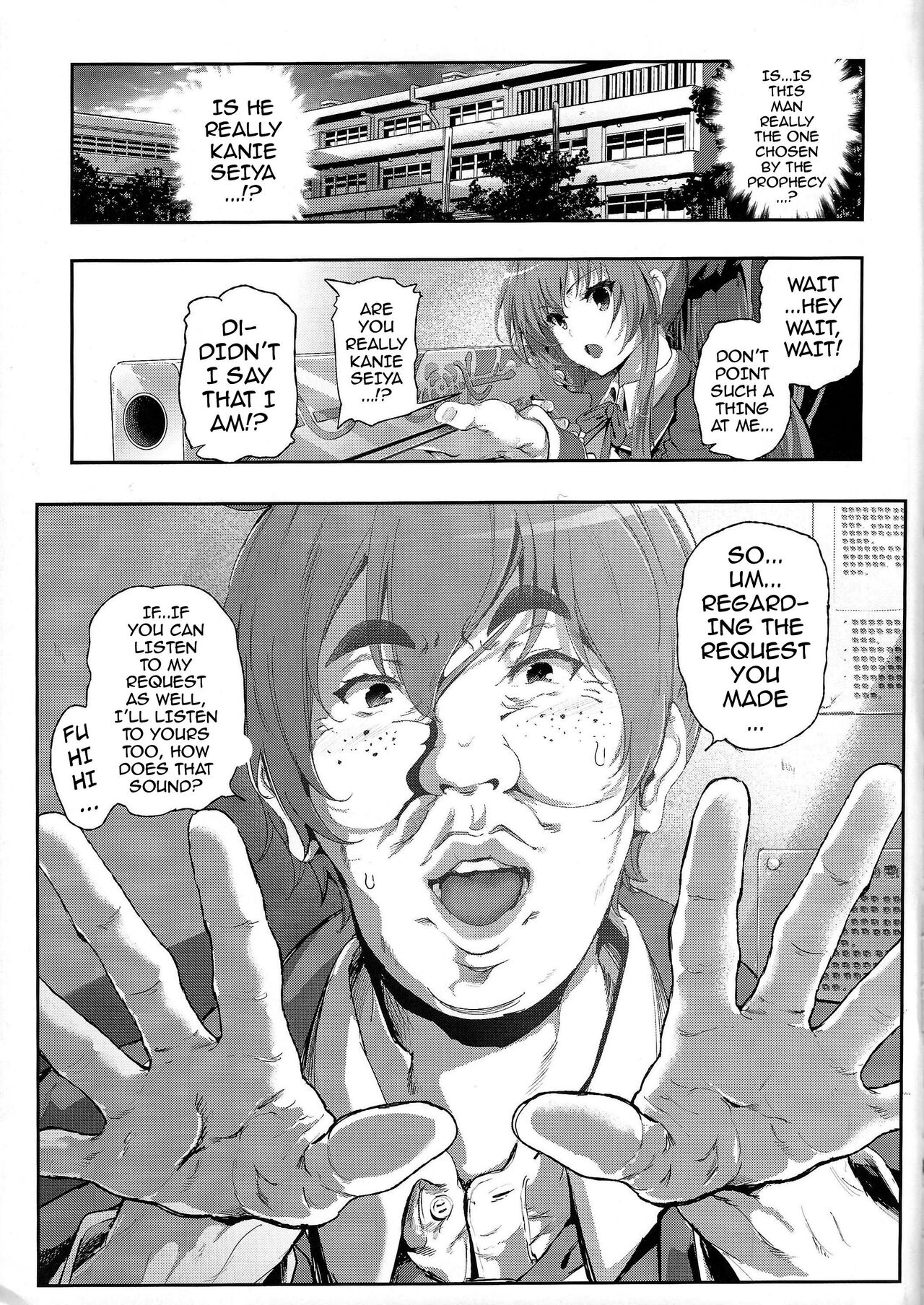 Sento Isuzu no Junan -Kanie Seiya ga Dosukebe Kimomen datta Sekai- | The Suffering of Sento Isuzu -The Universe Where Kanie Seiya was a Repulsive Lecher- page 4 full