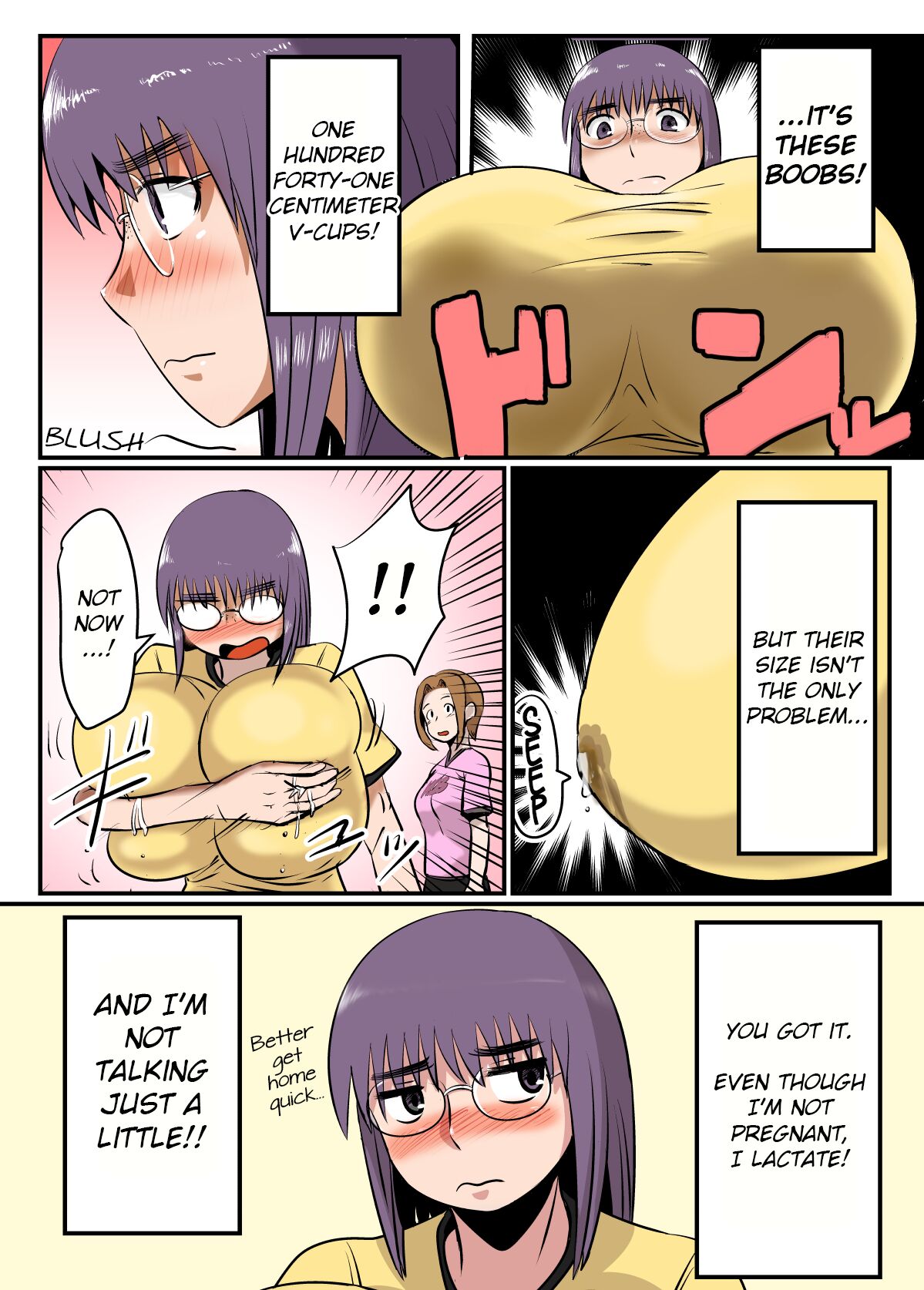 Bonyuu Taishitsu na Bakunyuu Onna ga SEX suru to Kou Naru - Full Color Ban | Big Milky Titty Girl Gets Like This When You Have Sex - Full Color Edition page 4 full