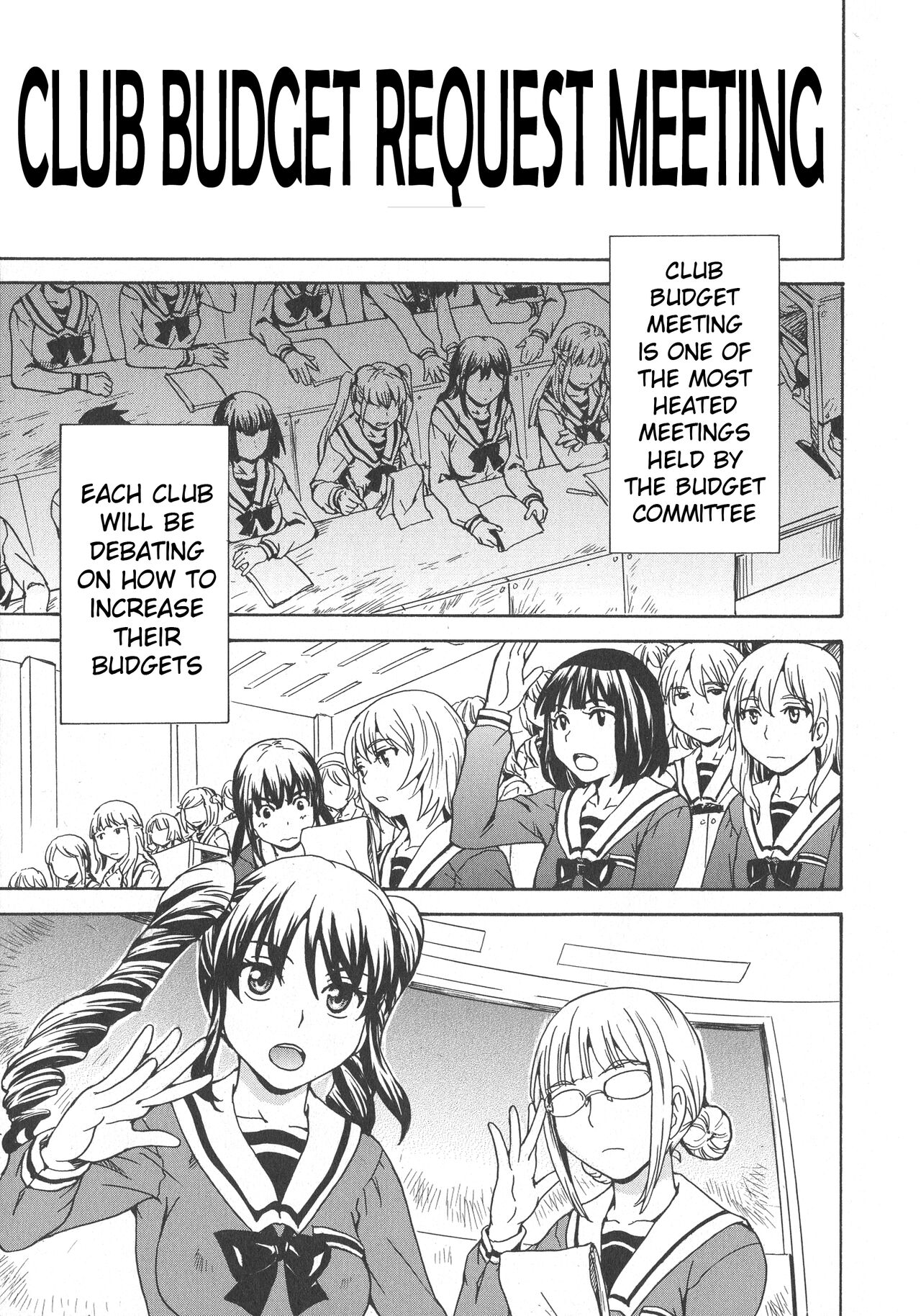 Calendula Joshi Seitokai! Bukatsu Yosan Seikyuu Kaigi Hen Sono 1 | Calendula Girls Student Council! Club Budget Request Meeting Story Part 1 page 1 full