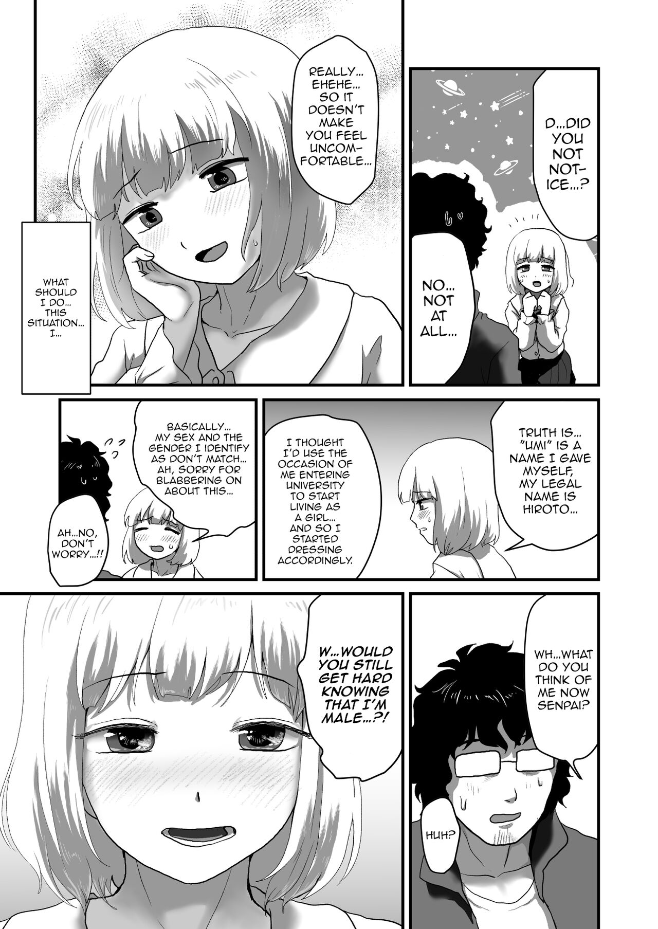 Watashi ga Otoko demo Bokki shimasu ka!? | Would you still get hard knowing that I'm male!? page 9 full