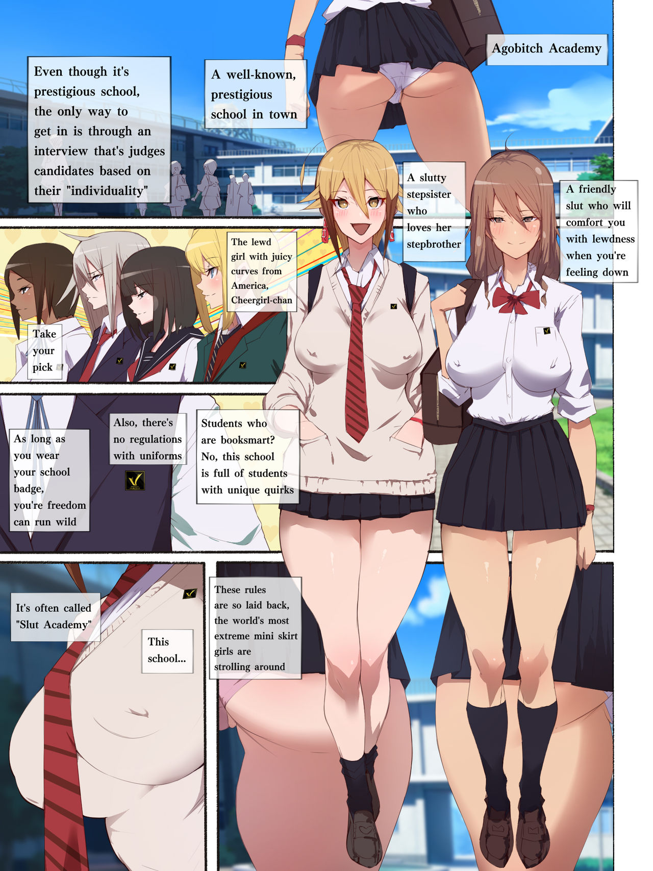 The Lewd Girl With Juicy Curves From America, Cheergirl-Chan page 1 full