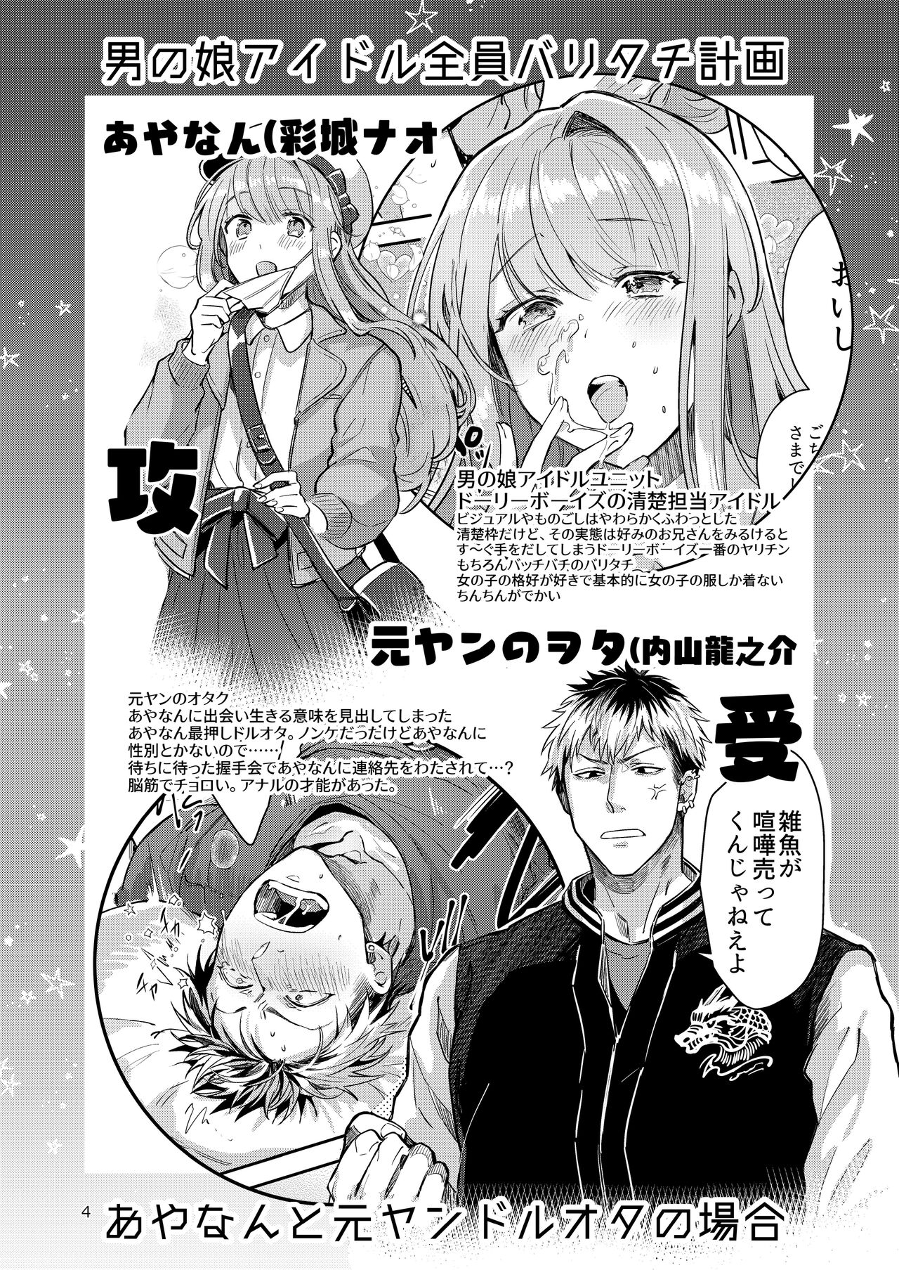 Otokonoko Idol Zenin Baritachi Keikaku vol 2 - Ayanan to Motoyan DolOta no Baai page 4 full