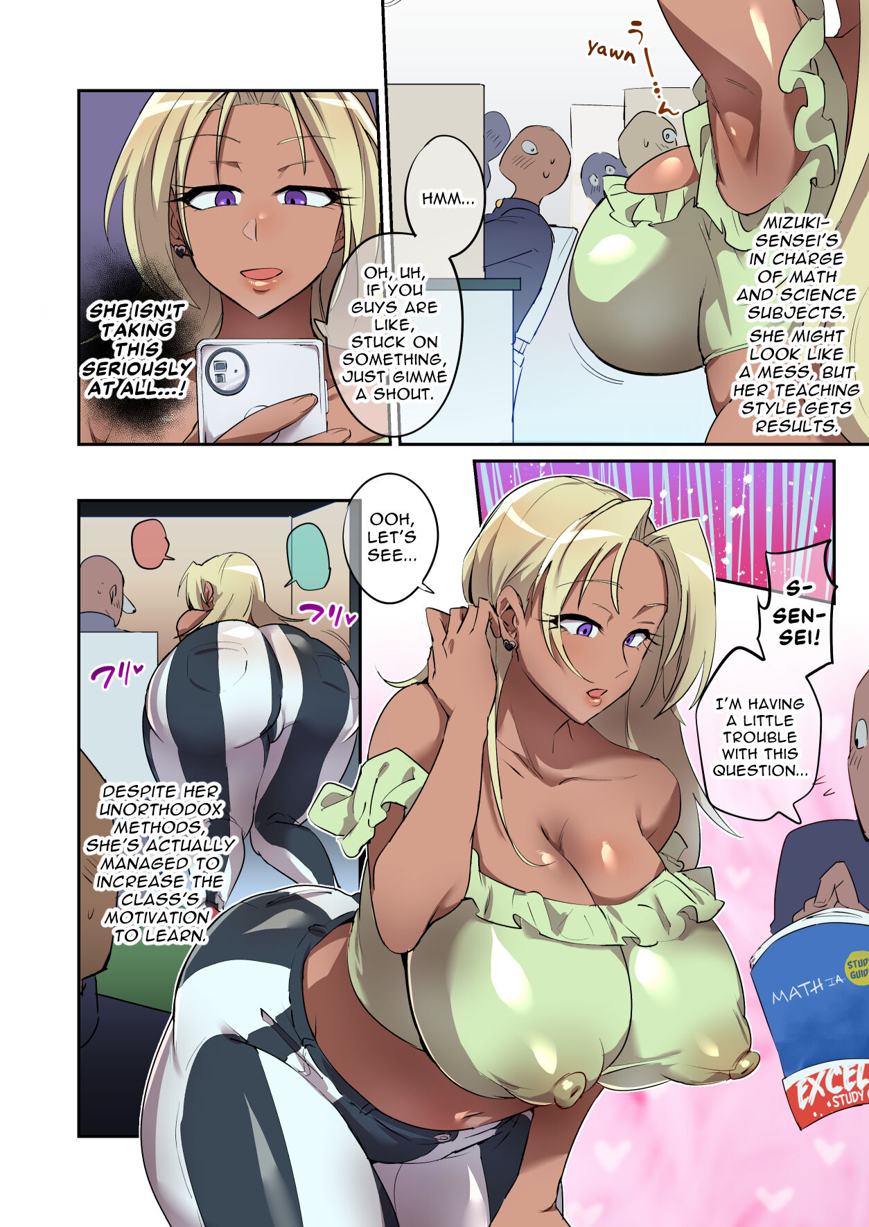 Seken o Nameta Dekashiri Kuro Gal Jukukou ni Seigi no Tettsui | Bringing the Hammer of Justice Down on the Big Booty Tanned Gyaru Cram School Teacher Who Took Everyone for Fools page 3 full
