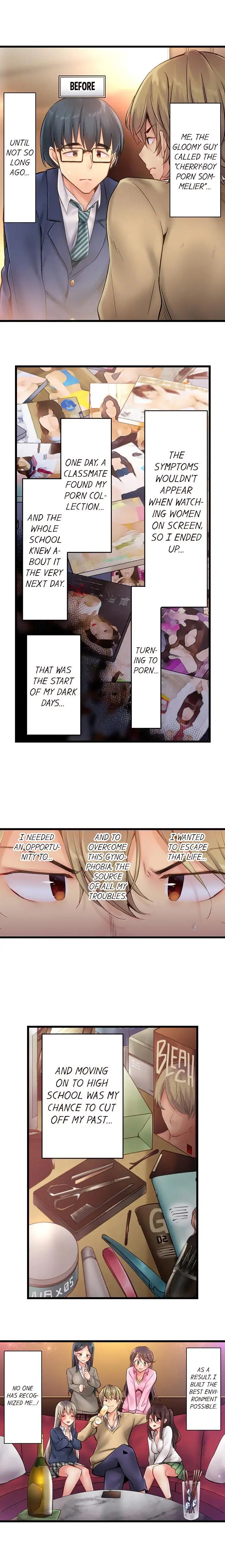 Busted in One Thrust | 1 Piston de Bareru Uso ~Jishou Bitch wa Ubu ni Nureru~ page 8 full