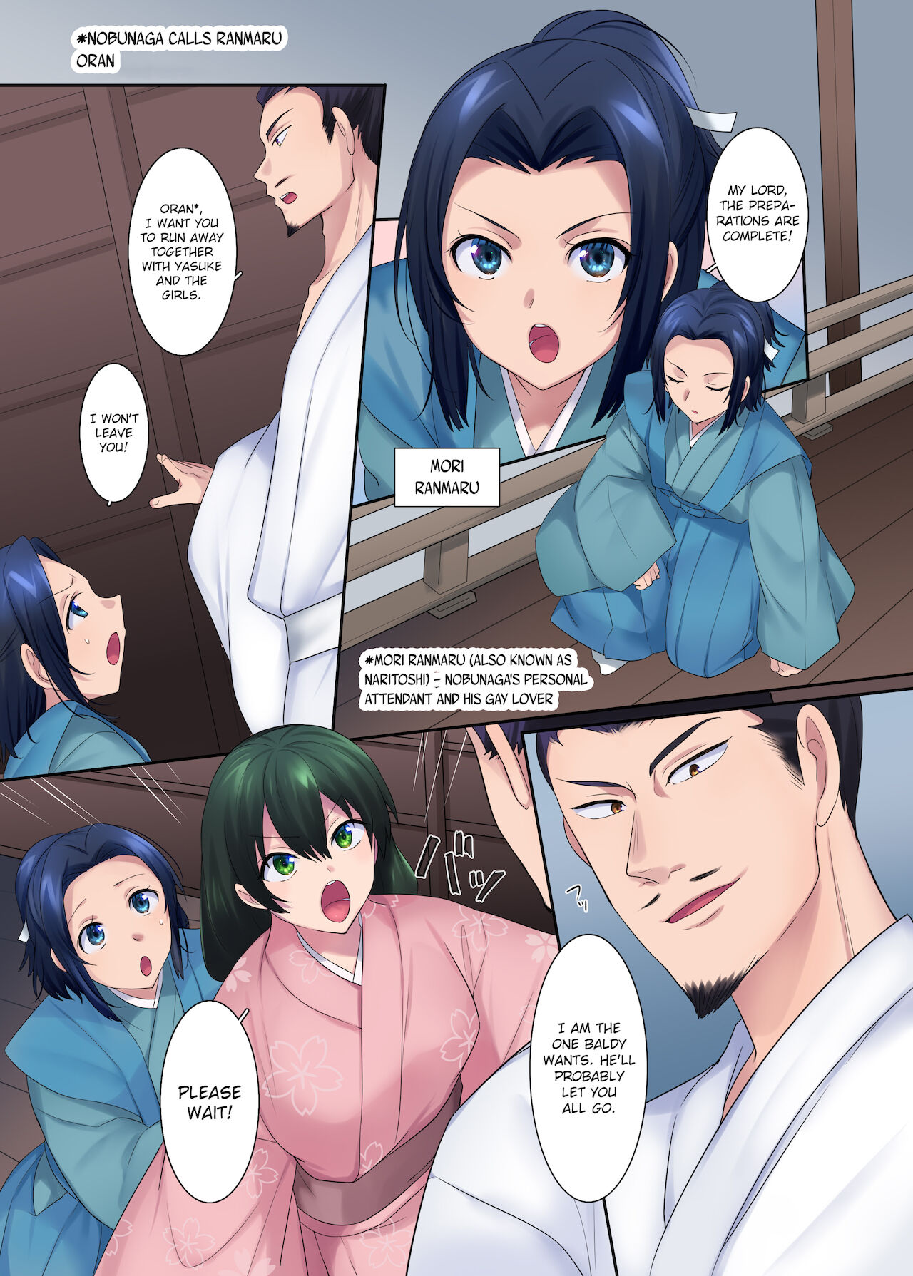 Honnoji no Seihen ~Onna ni Sareta Nobunaga~ | Honnoji Transformation ~Nobunaga was Turned into a Girl~ page 9 full