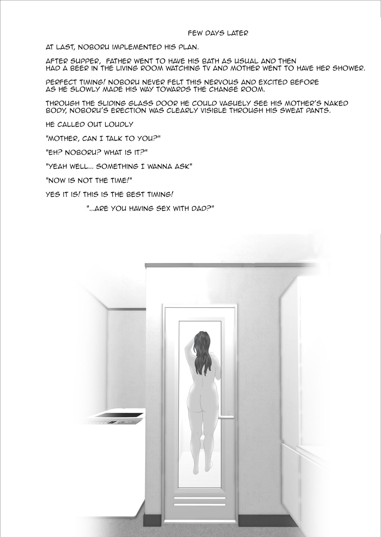 Kinjo Yuuwaku Boku ga Okaa-san to Konna Koto ni Nacchau Hanashi Joshou | Neighborhood Seduction The Story About How I Came To Be Like This With My Mother Prologue page 7 full