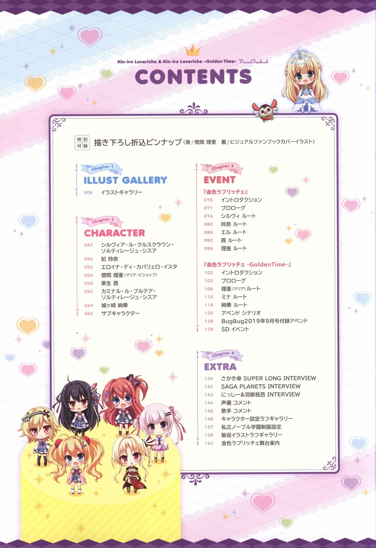 金色ラブリッチェ&金色ラブリッチェ -Golden Time-ビジュアルファンブック page 3 full