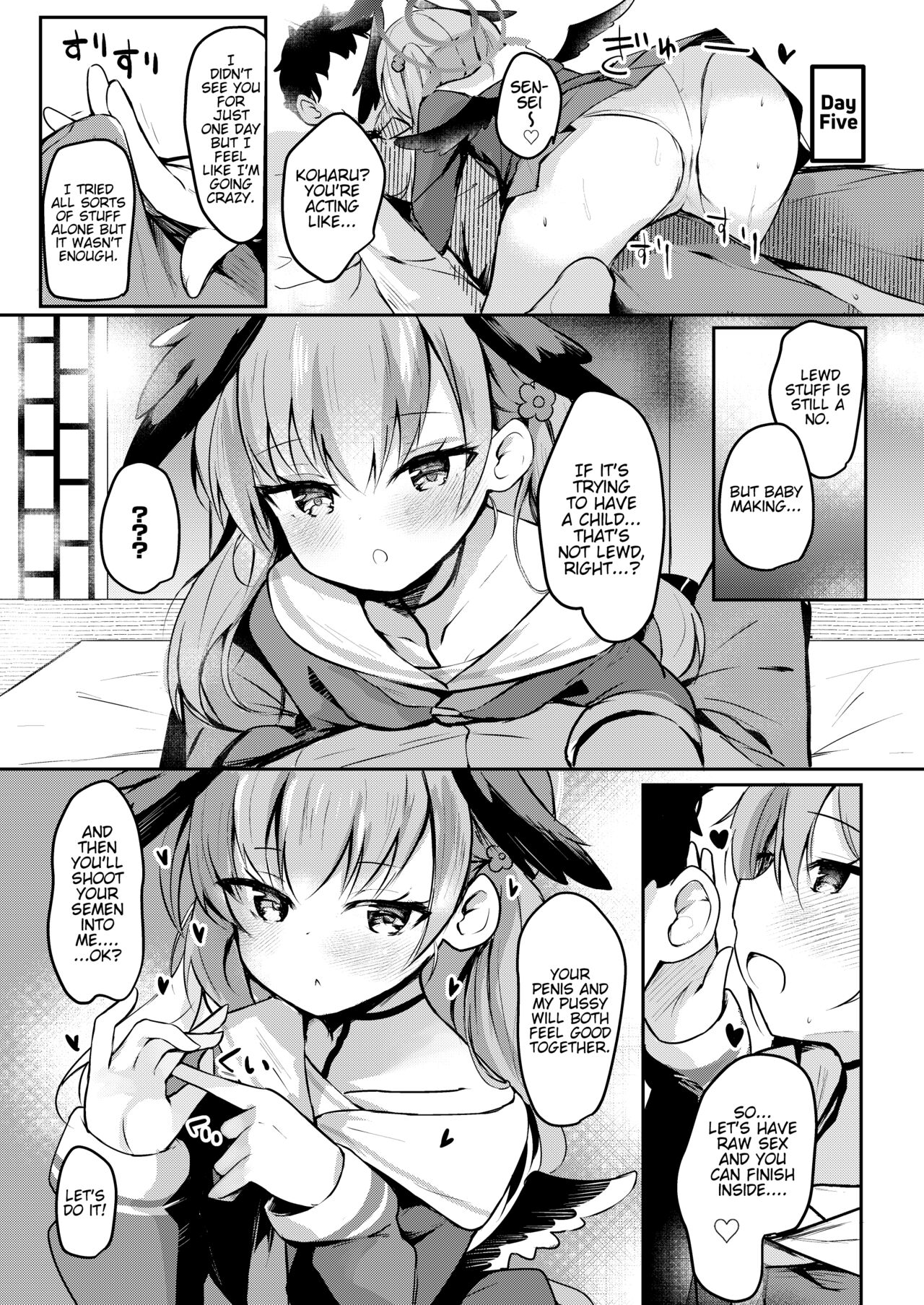 Ecchi nano wa Kinshi!? Koharu to Love Love Jirashi Play | Lewdness is Banned!? Lovey Lovey Tease Play with Koharu page 10 full
