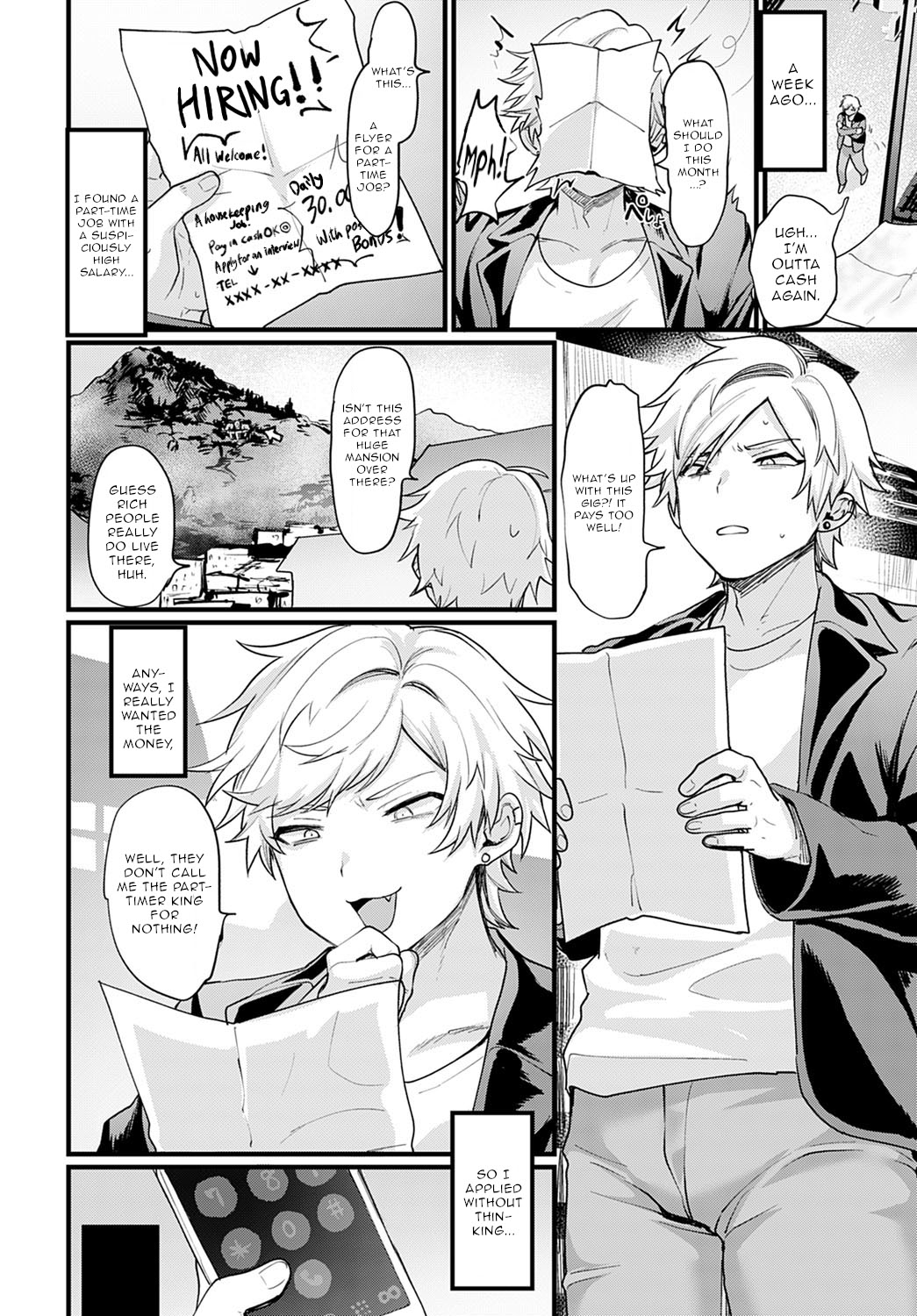 Okane Daisuki! Nyotaika Baito page 2 full