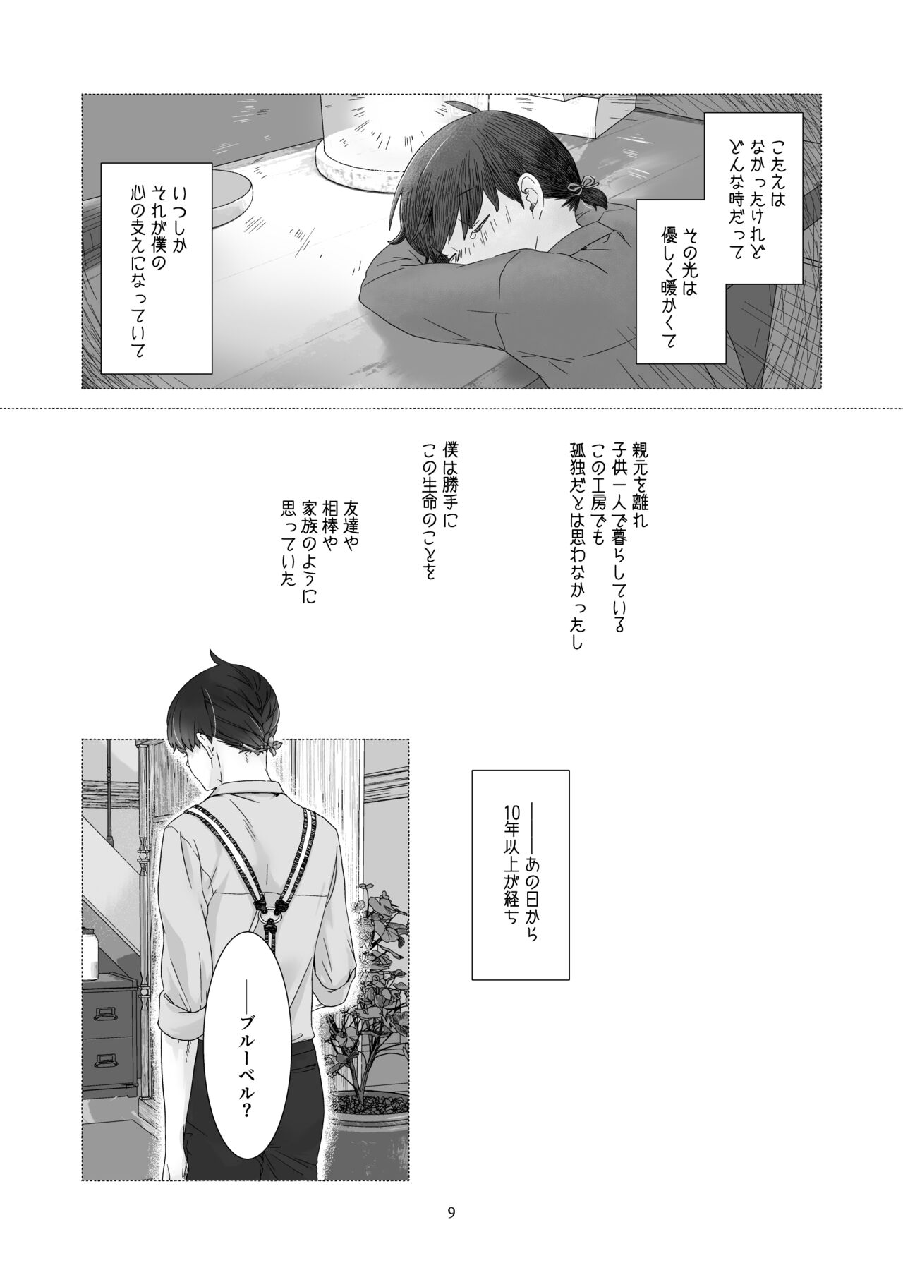 Minarai Mahoutsukai-kun to Hana no Namae - Apprentice Wizard and his Bluebell Flower. page 8 full