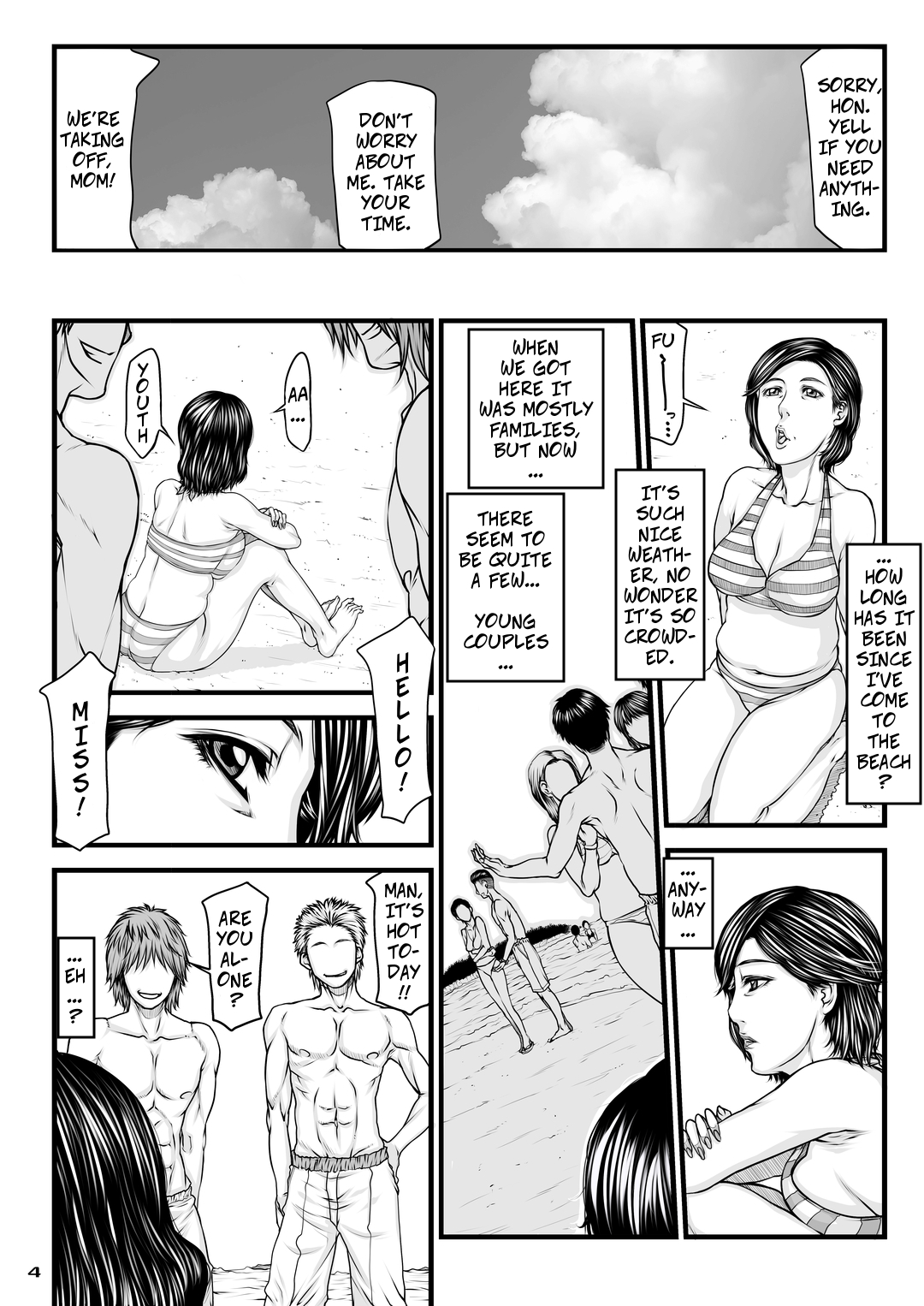 Okaa-san no Netorare Beach | Mom's Cheating Beach page 4 full