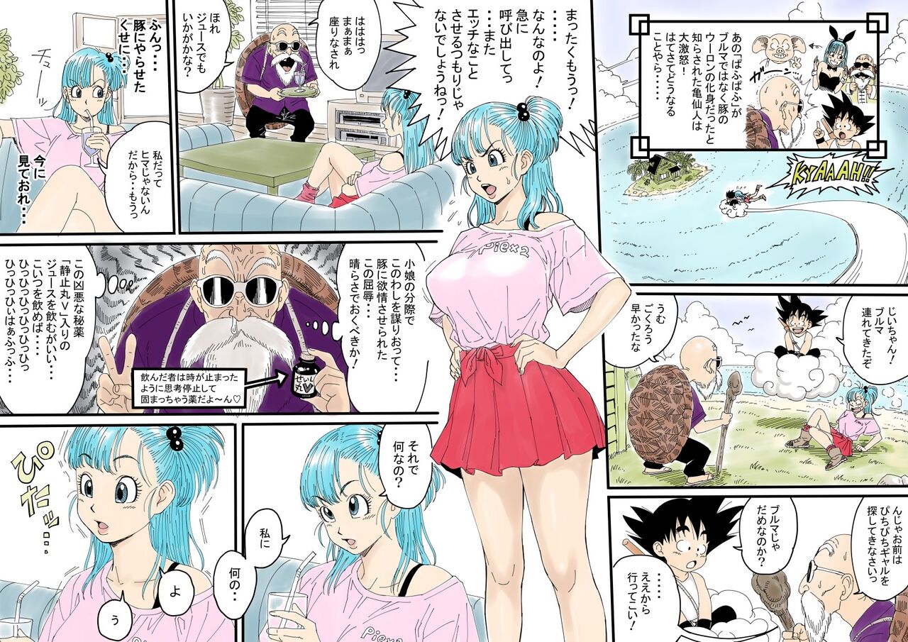 Bulma ✕ Kame-Sennin Last page 1 full