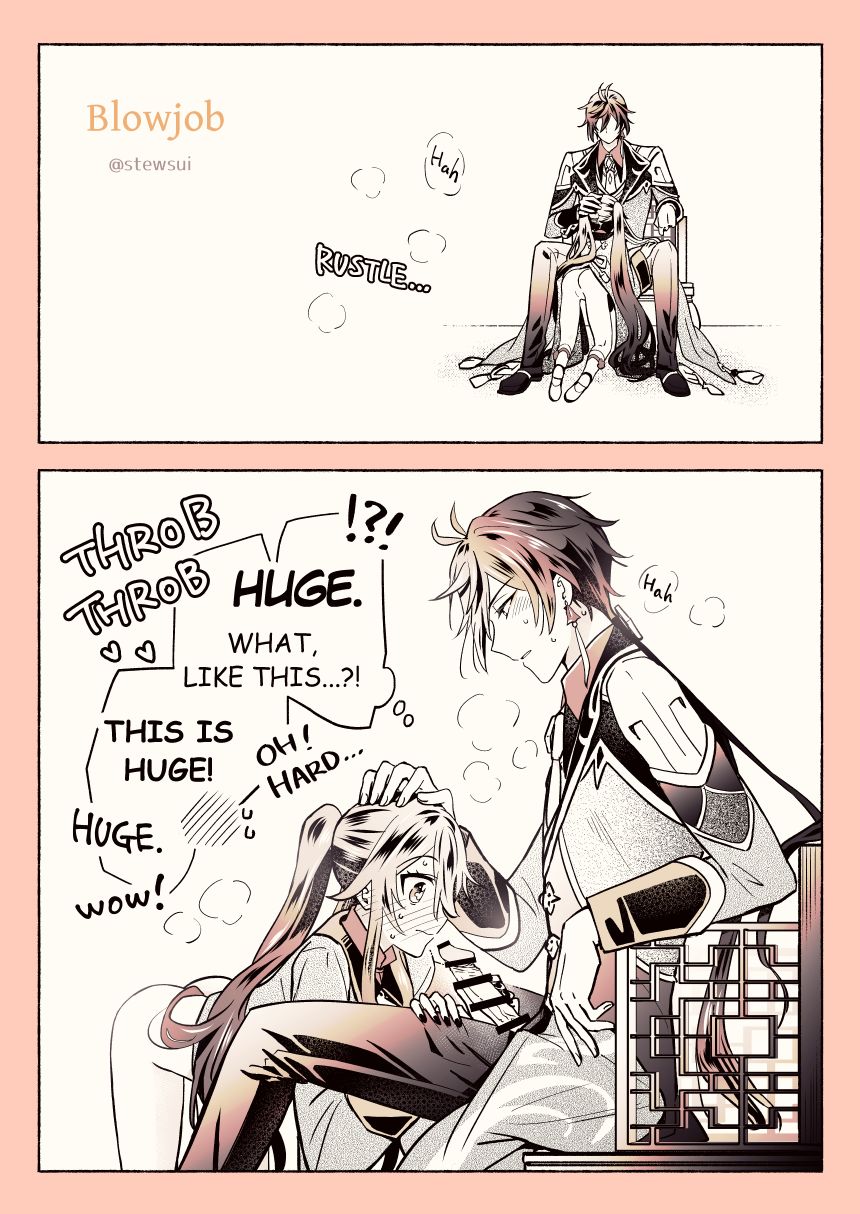 Zhongli x Hu Tao blowjob page 1 full