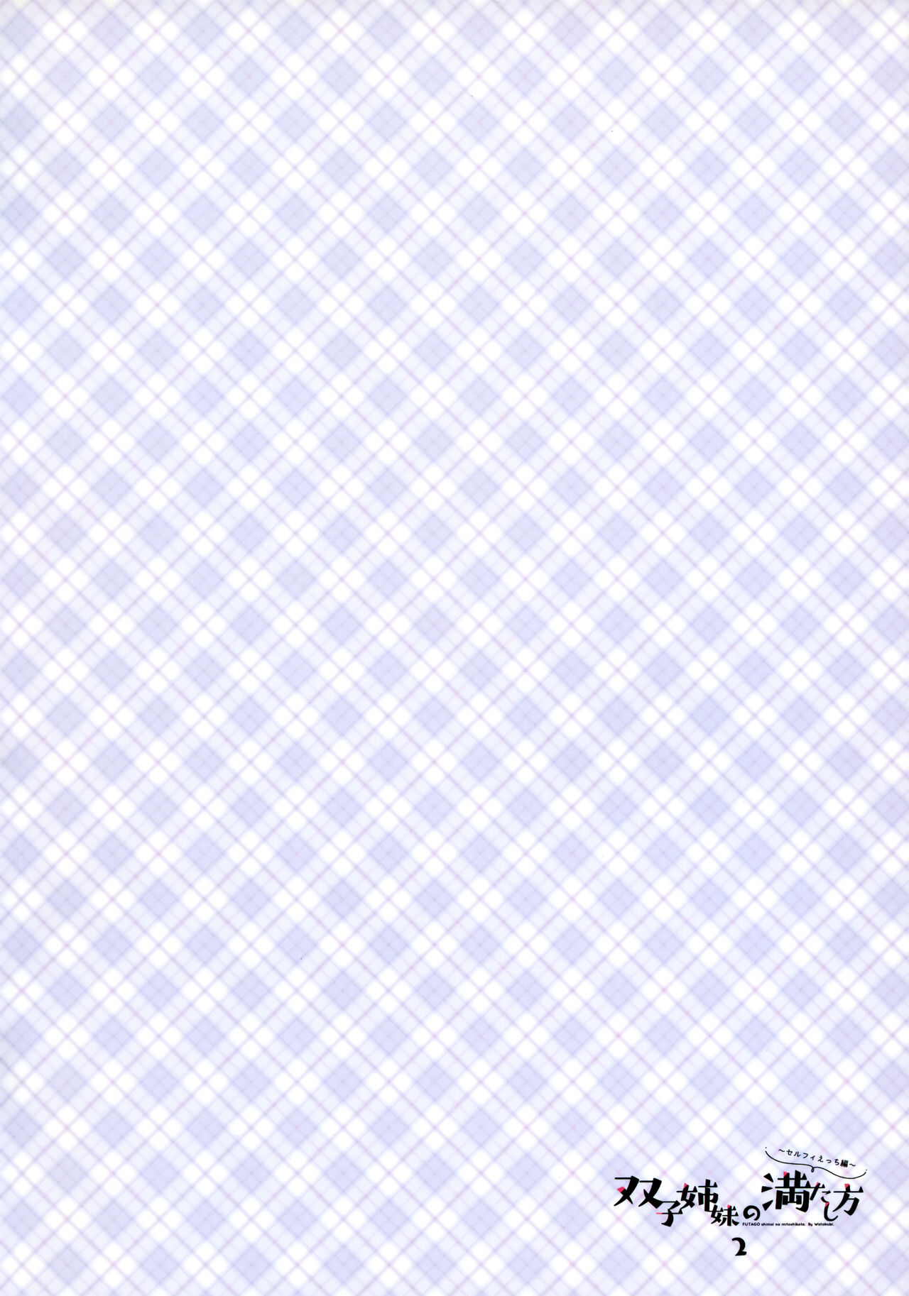 Futago Shimai no Mitashikata 2 ~Selfie Ecchi Hen~ page 3 full