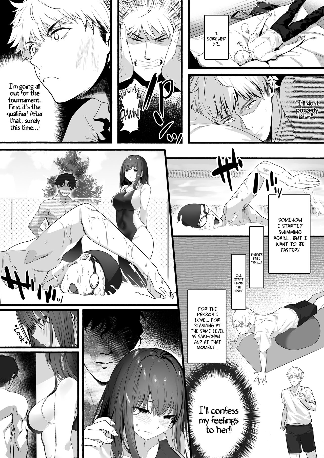 [Kansai Gyogyou Kyoudou Kumiai (Marushin)] Suieibu no Seisokei Osananajimi ga DQN ni Moteasobareru Ichibushijuu | The Whole Story of My Neat Childhood Friend in the Swimming Club Being Toyed With by a Dumbass  [English] [Coffedrug] [Digital] Hentai - Raw  14