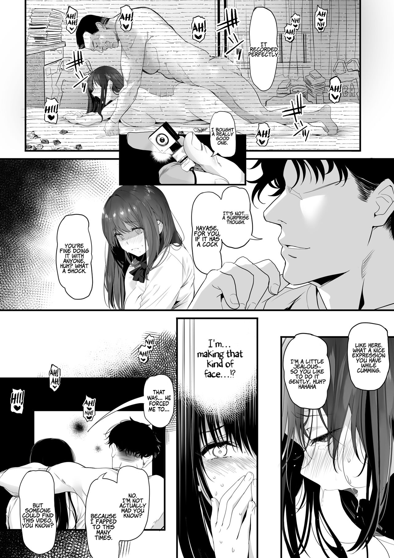 [Kansai Gyogyou Kyoudou Kumiai (Marushin)] Suieibu no Seisokei Osananajimi ga DQN ni Moteasobareru Ichibushijuu | The Whole Story of My Neat Childhood Friend in the Swimming Club Being Toyed With by a Dumbass  [English] [Coffedrug] [Digital] Hentai - Raw  49