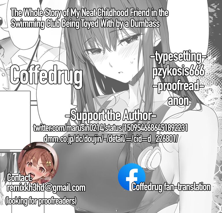 [Kansai Gyogyou Kyoudou Kumiai (Marushin)] Suieibu no Seisokei Osananajimi ga DQN ni Moteasobareru Ichibushijuu | The Whole Story of My Neat Childhood Friend in the Swimming Club Being Toyed With by a Dumbass  [English] [Coffedrug] [Digital] Hentai - Raw  64