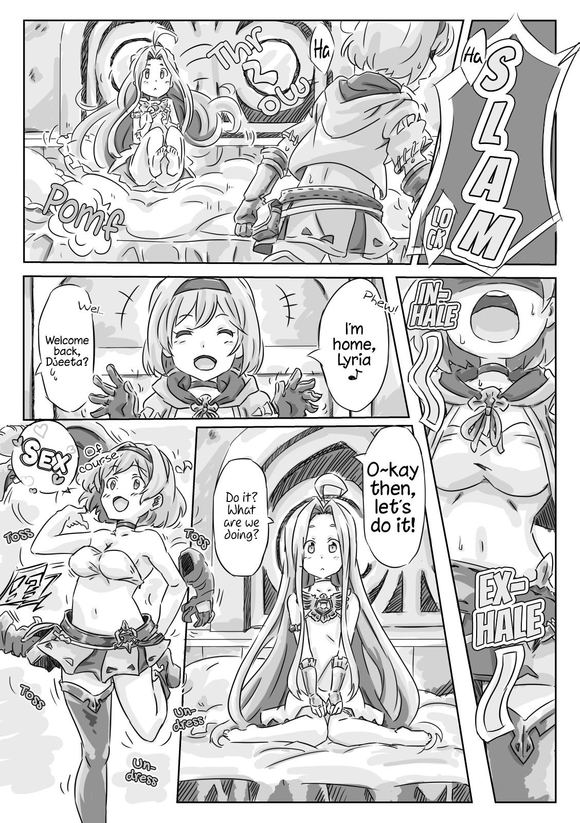 Djeeta-san ga Lyria ni Yarisugitayou desu. | Djeeta Went Too Far With Her Wife page 5 full