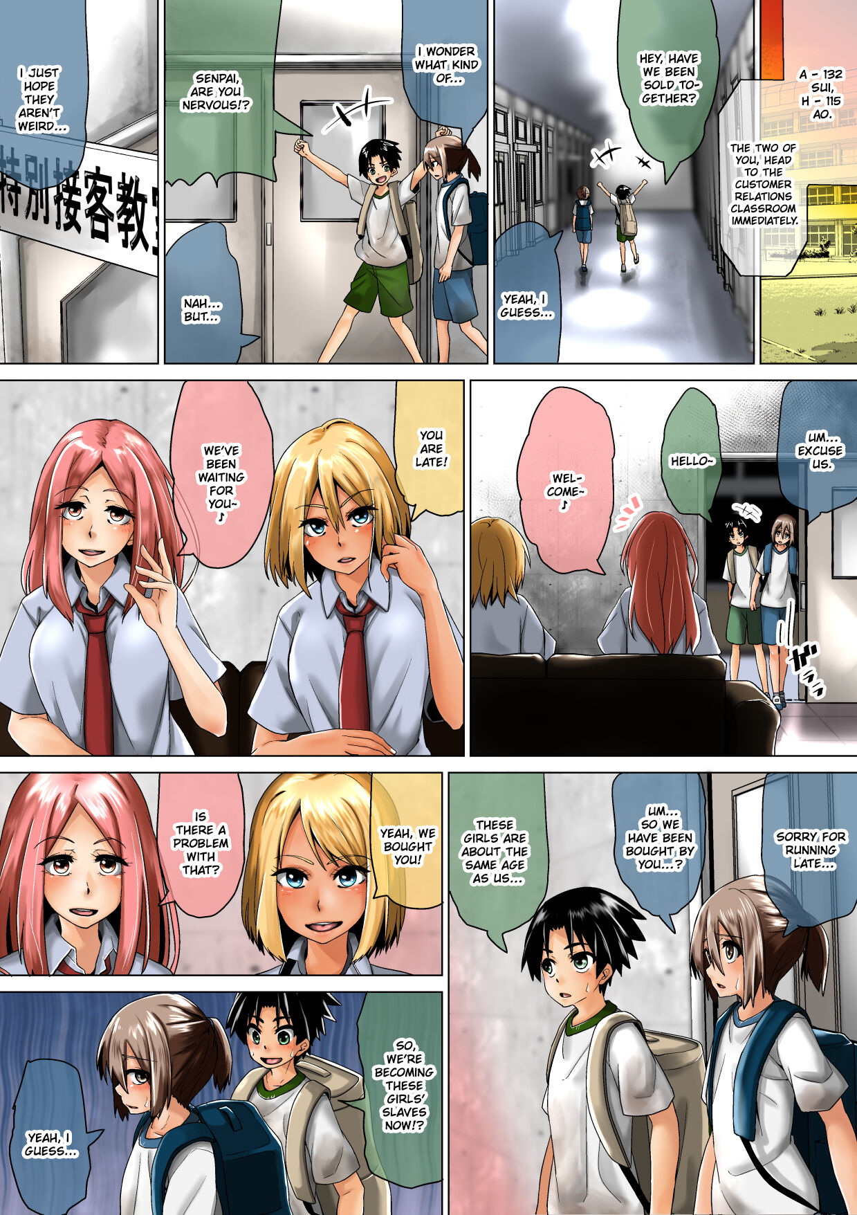 Joshikousei ga Danshi o Seidorei to shite Kau | Schoolgirls Buy Boys As Sex Slaves page 6 full